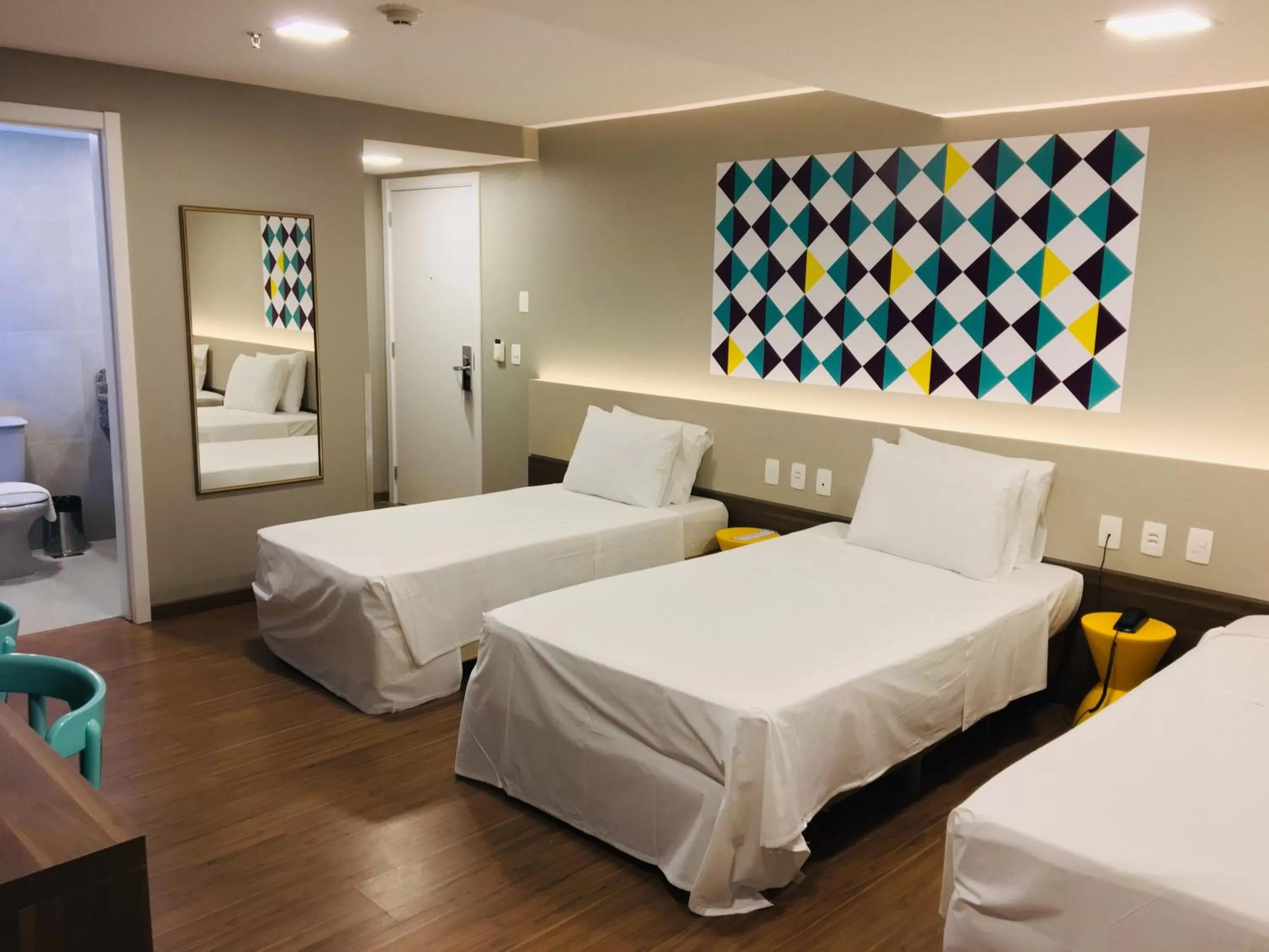 Bedroom, Bed in Master Express Cidade Baixa - Próximo ao Araujo Viana, UFRGS e Santa Casa