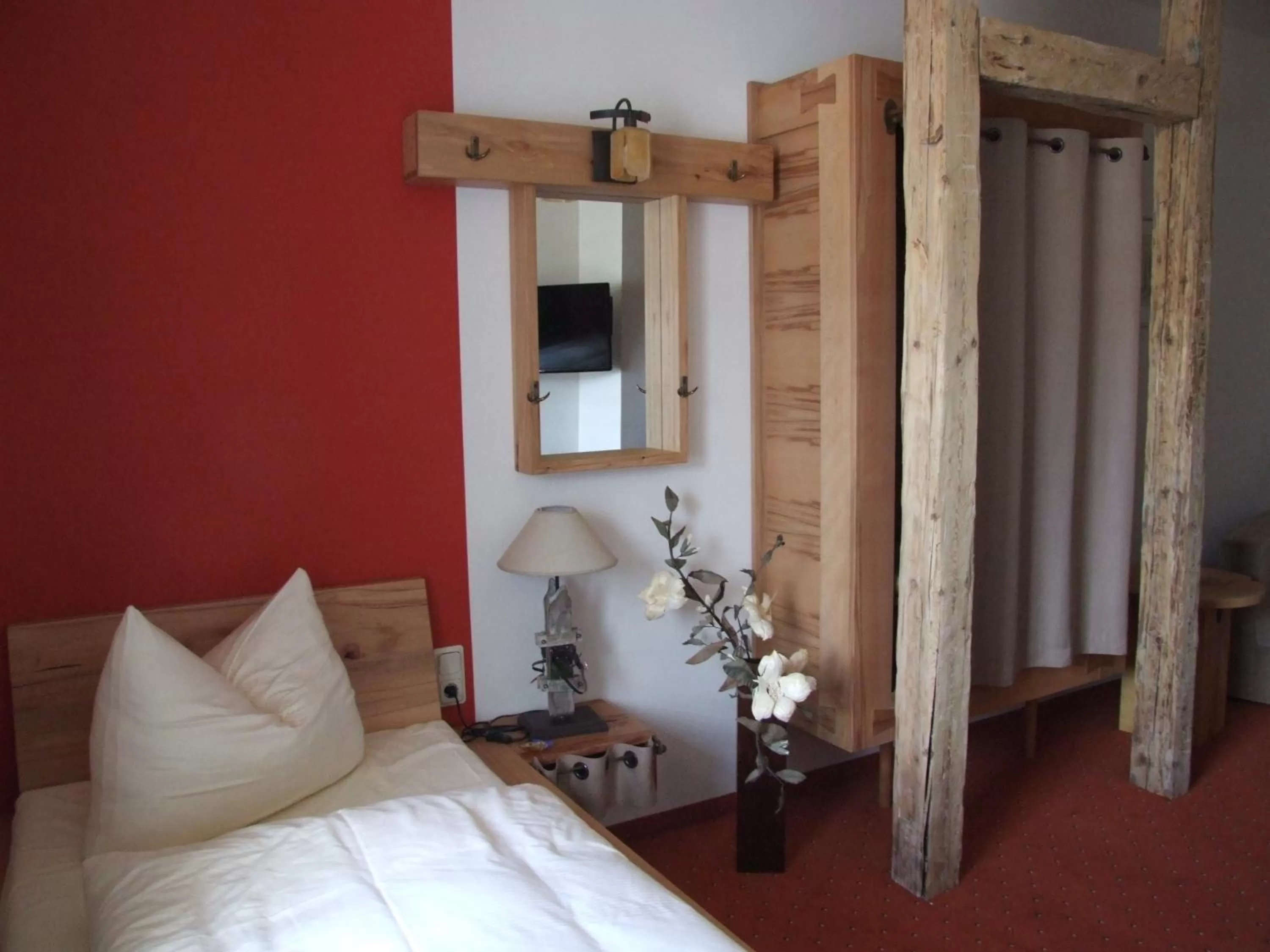 Bedroom, Bed in Hotel Goldener Stern