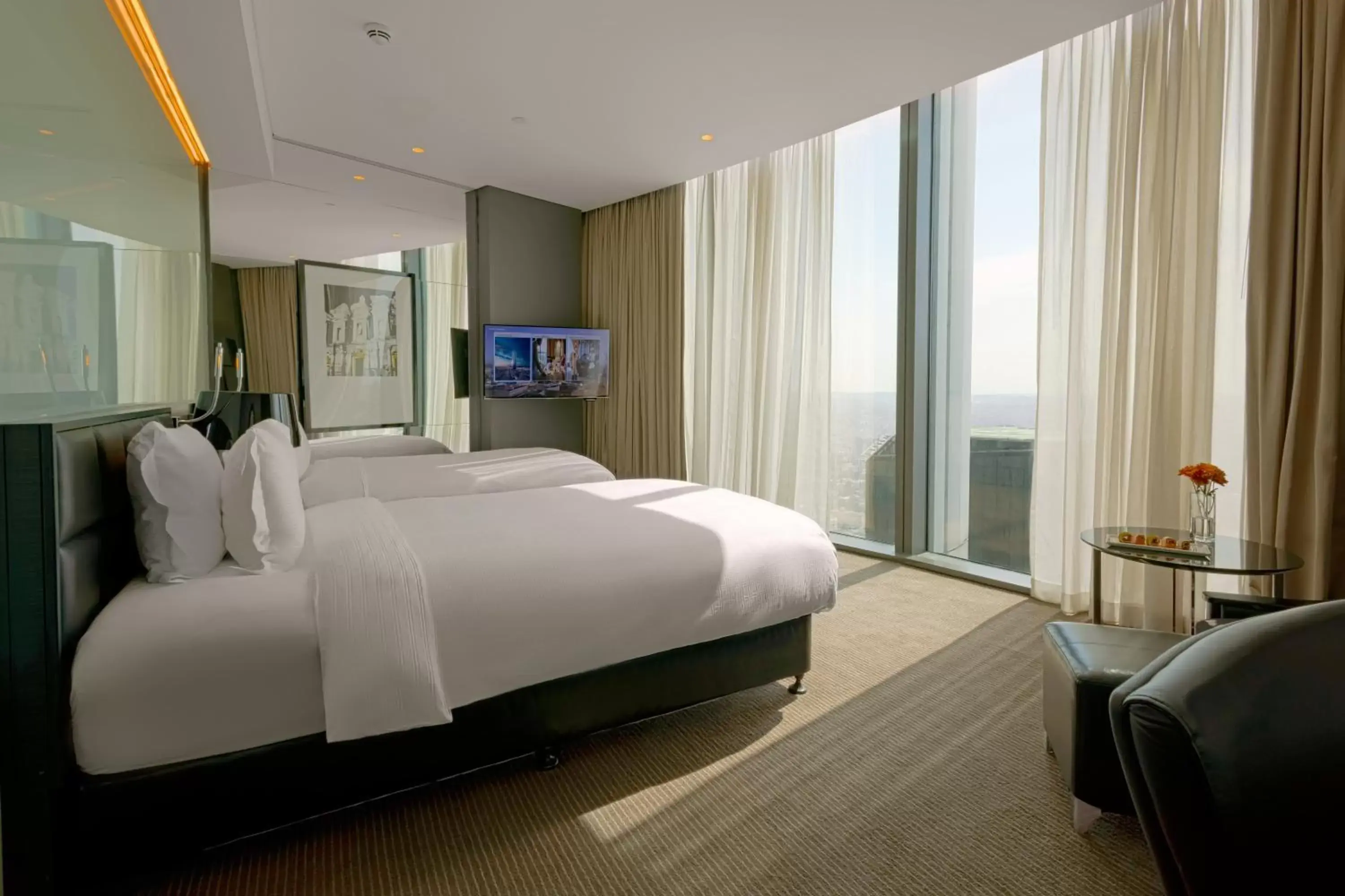 High Floor Room – Twin Bed City View in Amman Rotana High Floor Room – Twin Bed City View in Amman Rotana