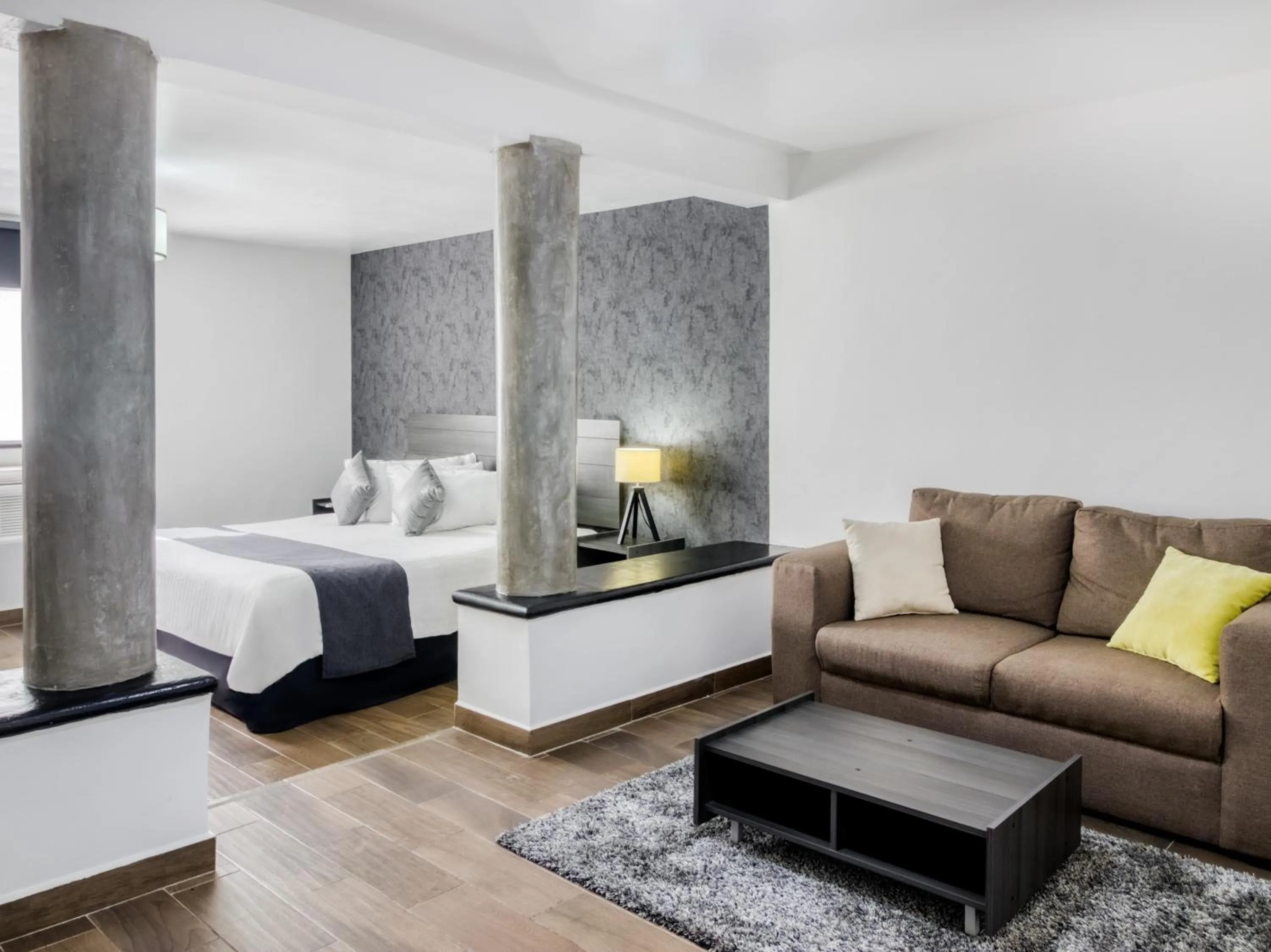 Living room, Bed in VN Hotel