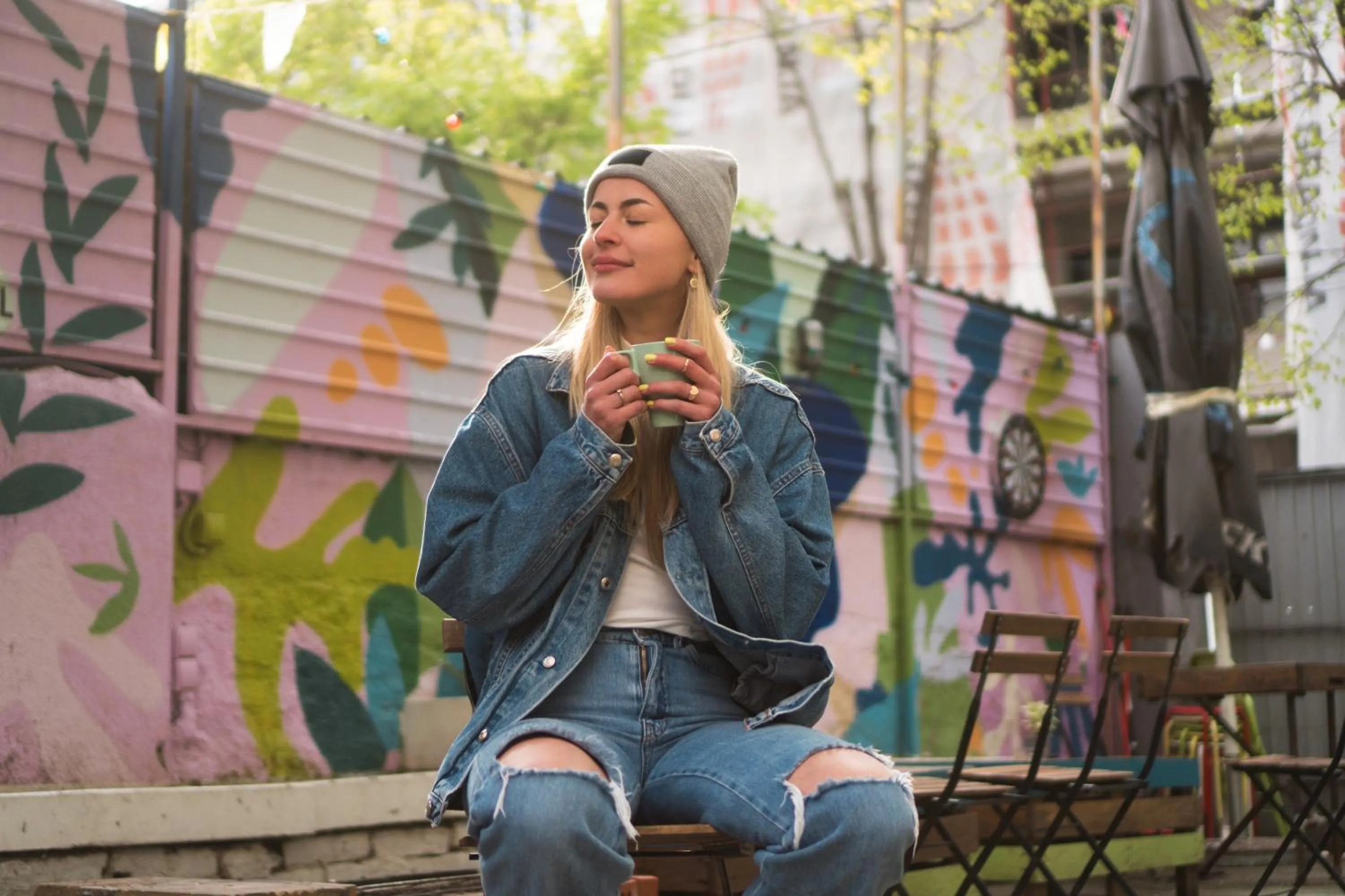 Patio in Good People Design Hostel