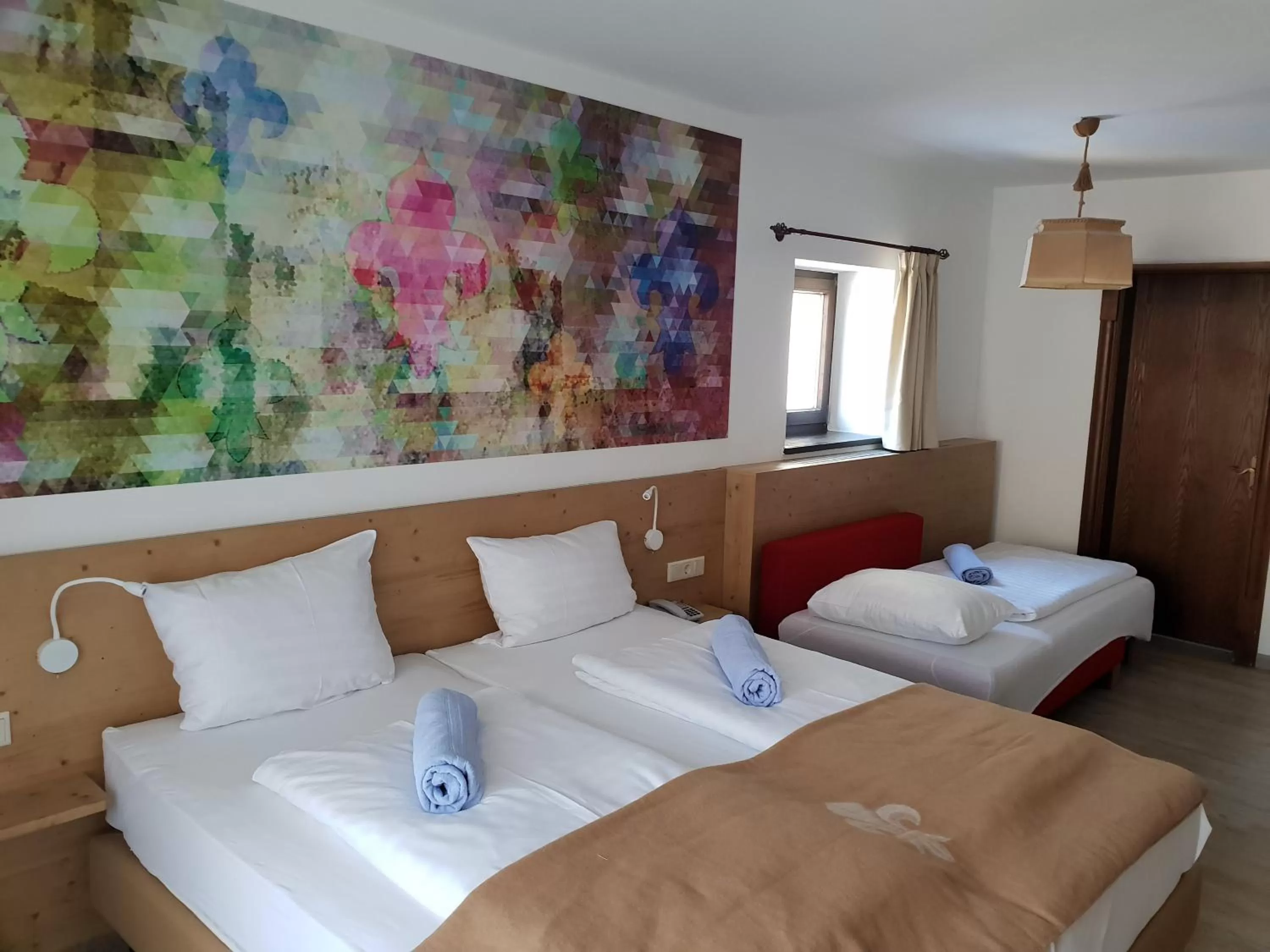 Photo of the whole room, Bed in Family Hotel Schloss Rosenegg