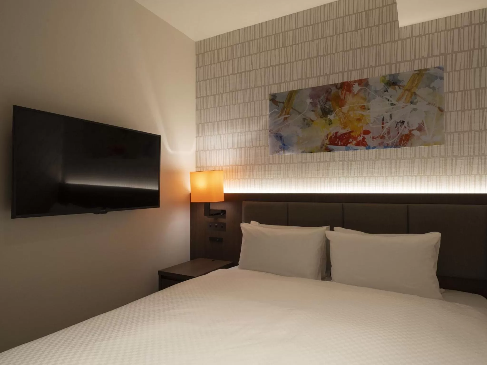 Bed in Hotel Forza Nagoya Sakae