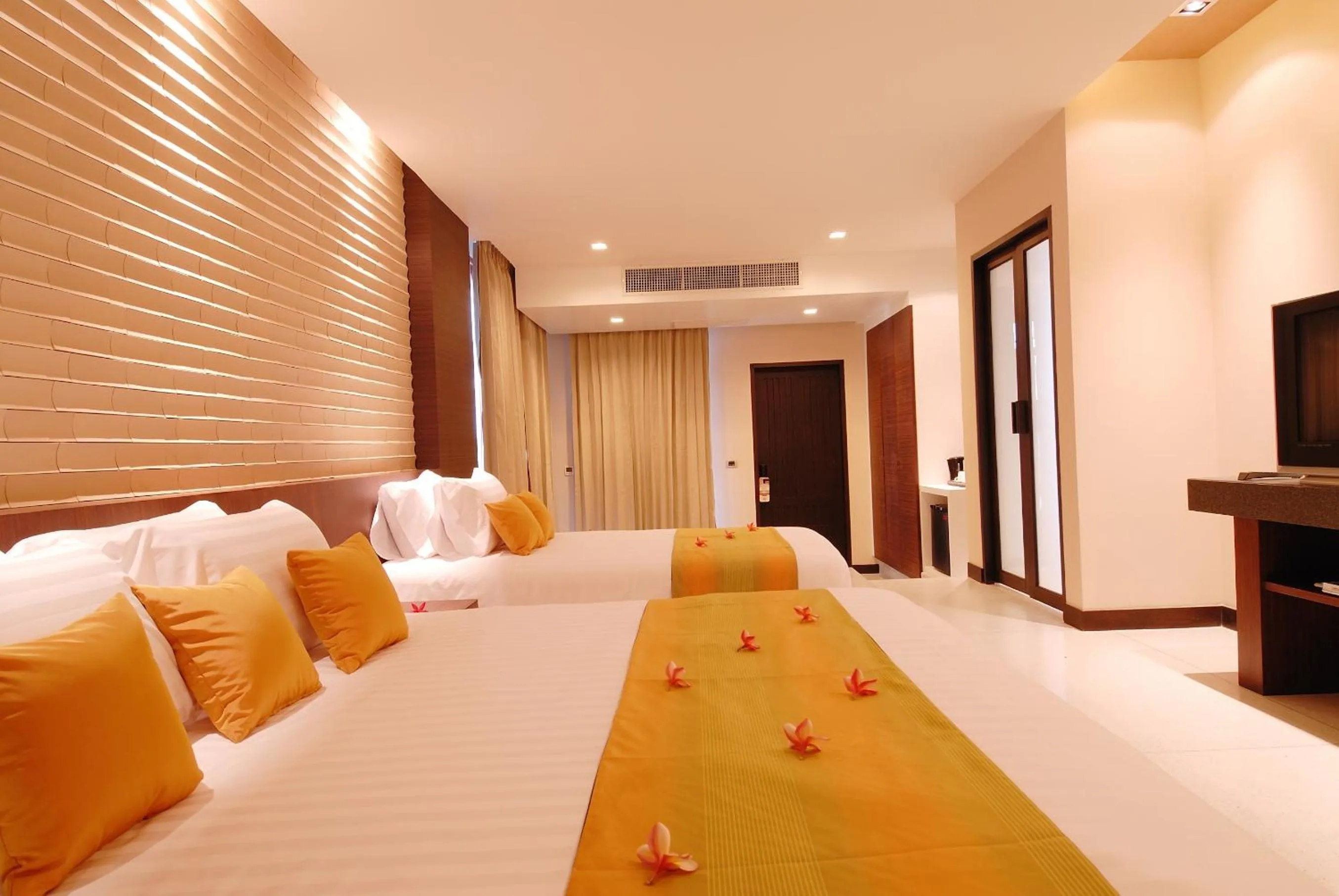 Decorative detail, Bed in The Zign Hotel Premium Villa