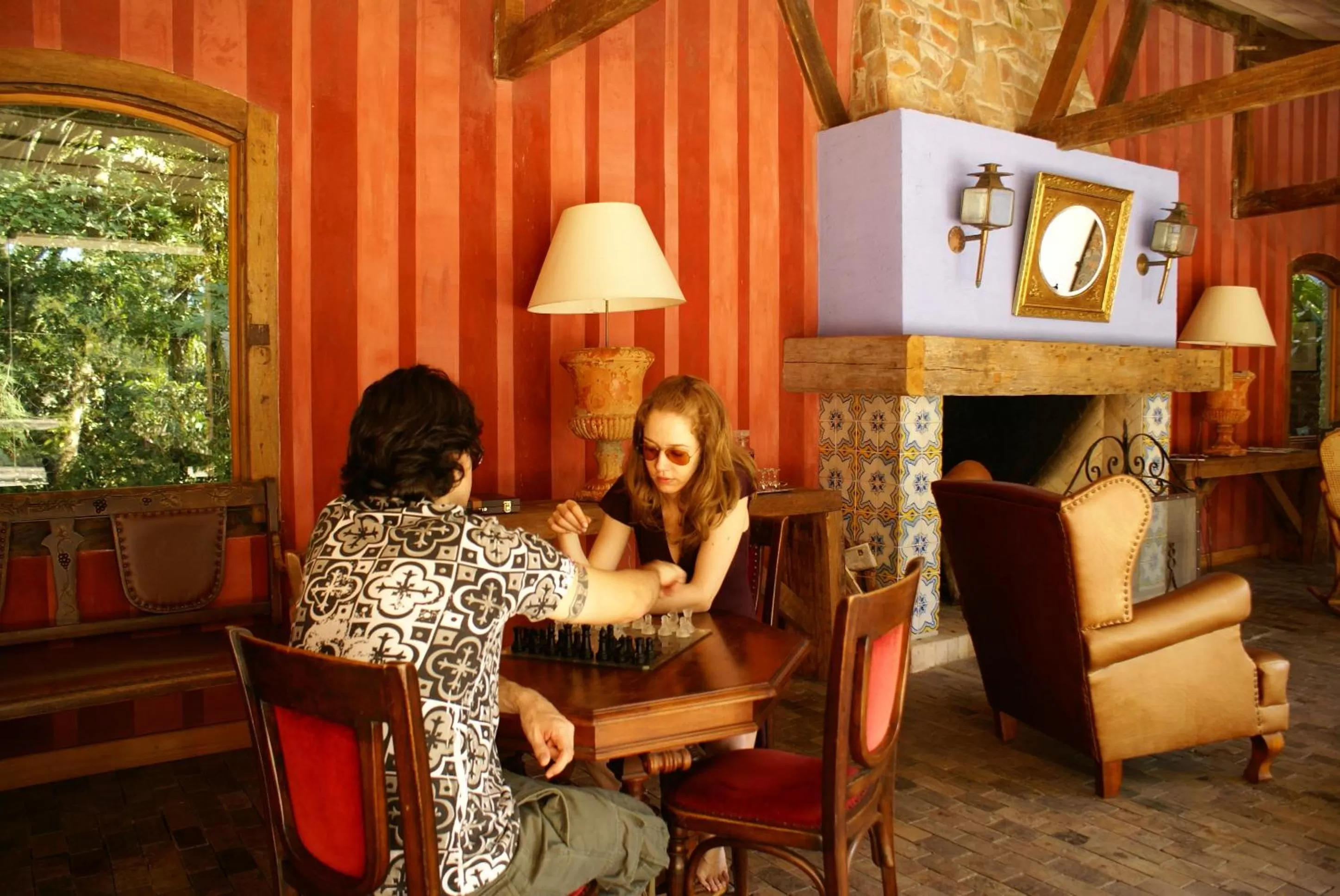 Communal lounge/ TV room in Charqueada Santa Rita Pousada de Charme