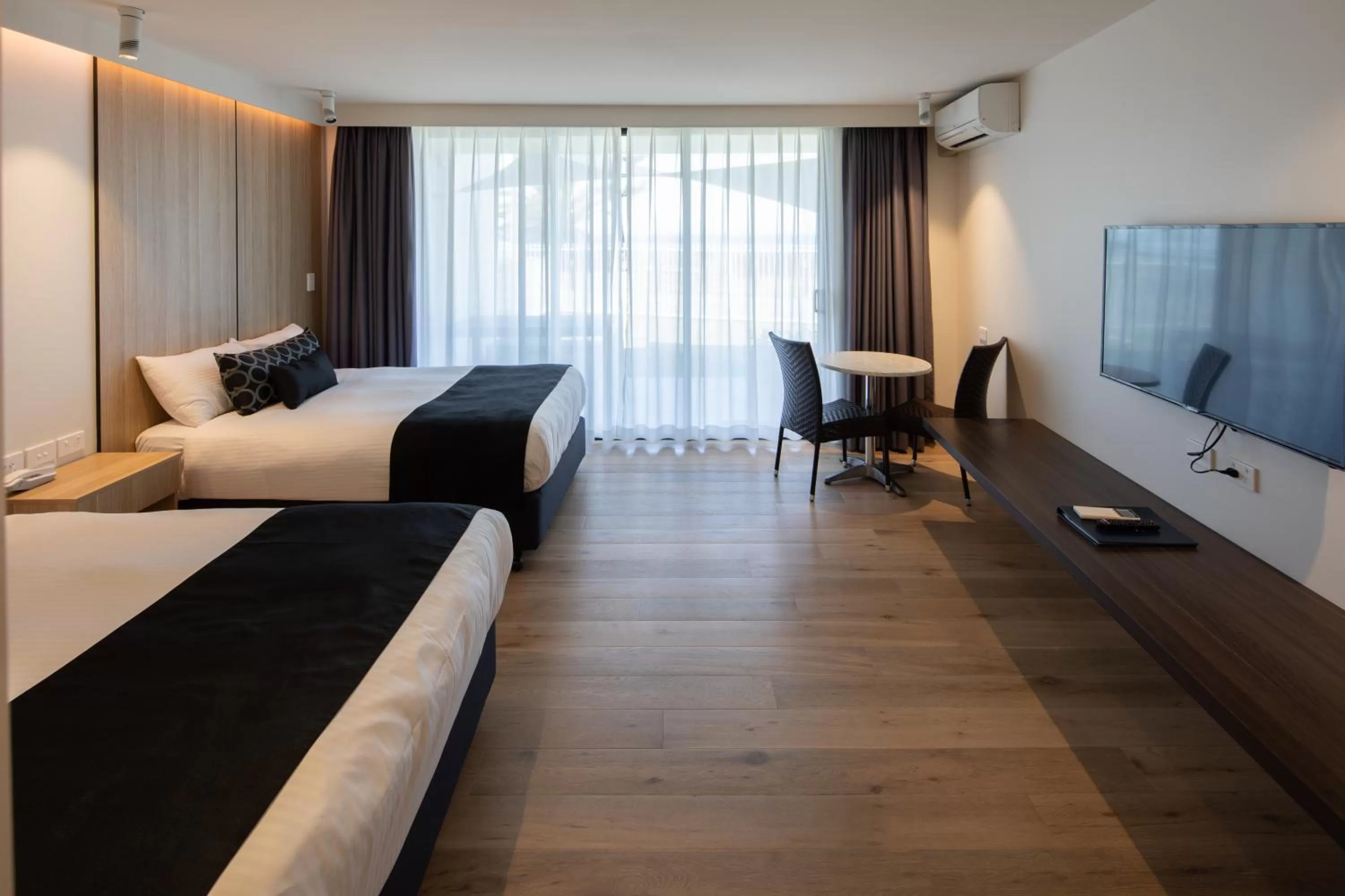 Bed in Ocean Front Motel