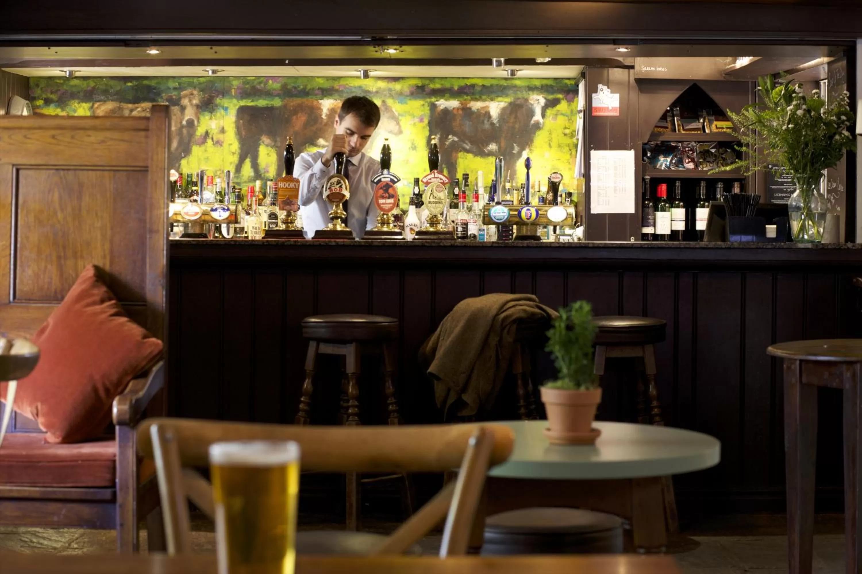 Staff in The Bear Of Rodborough Hotel