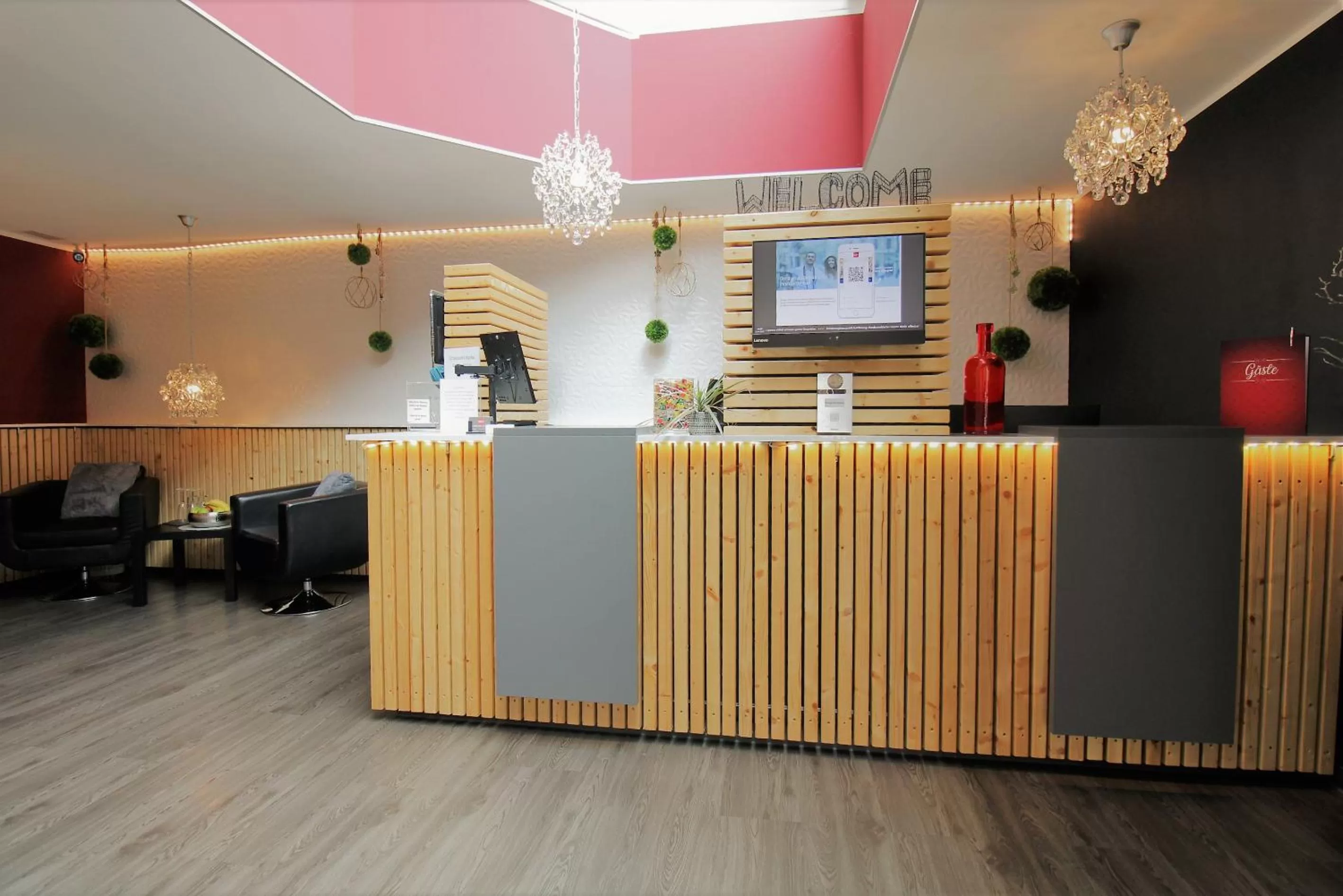 Lobby or reception in MY HOME Hotel Lamm Rottweil "Smart Home"