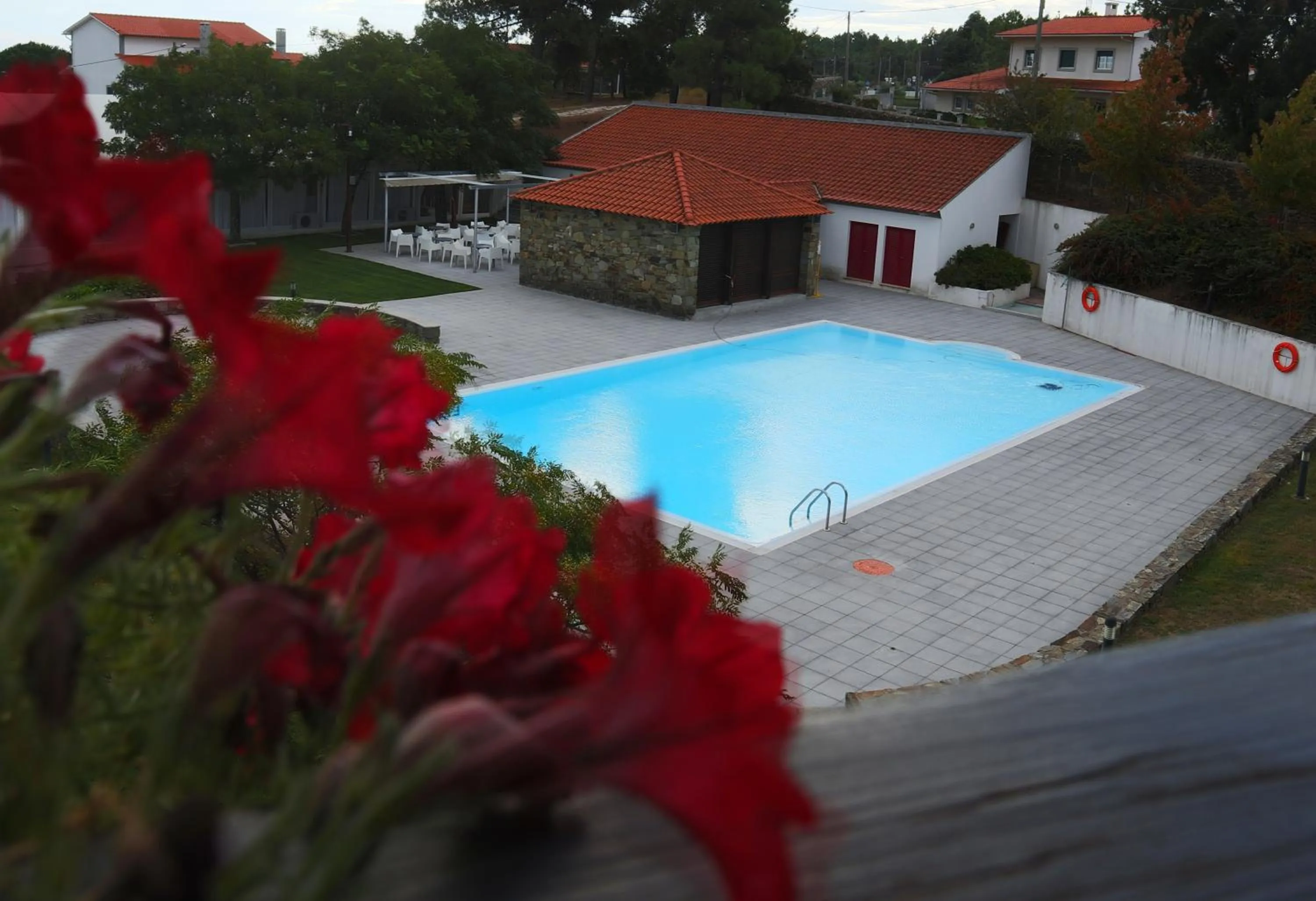 Pool view in Amoras Country House Hotel