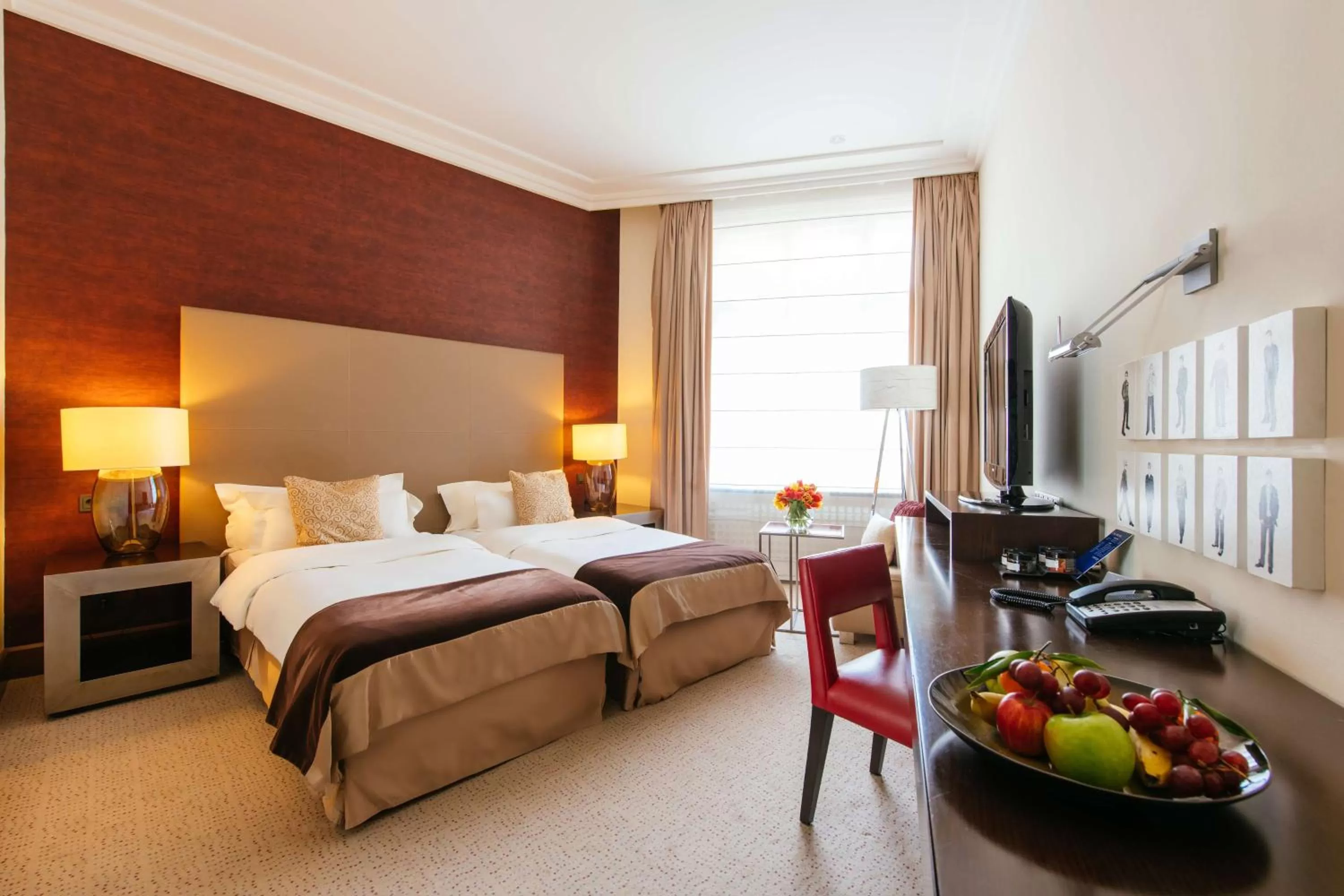 Decorative detail, Bed in Radisson Blu Style Hotel, Vienna