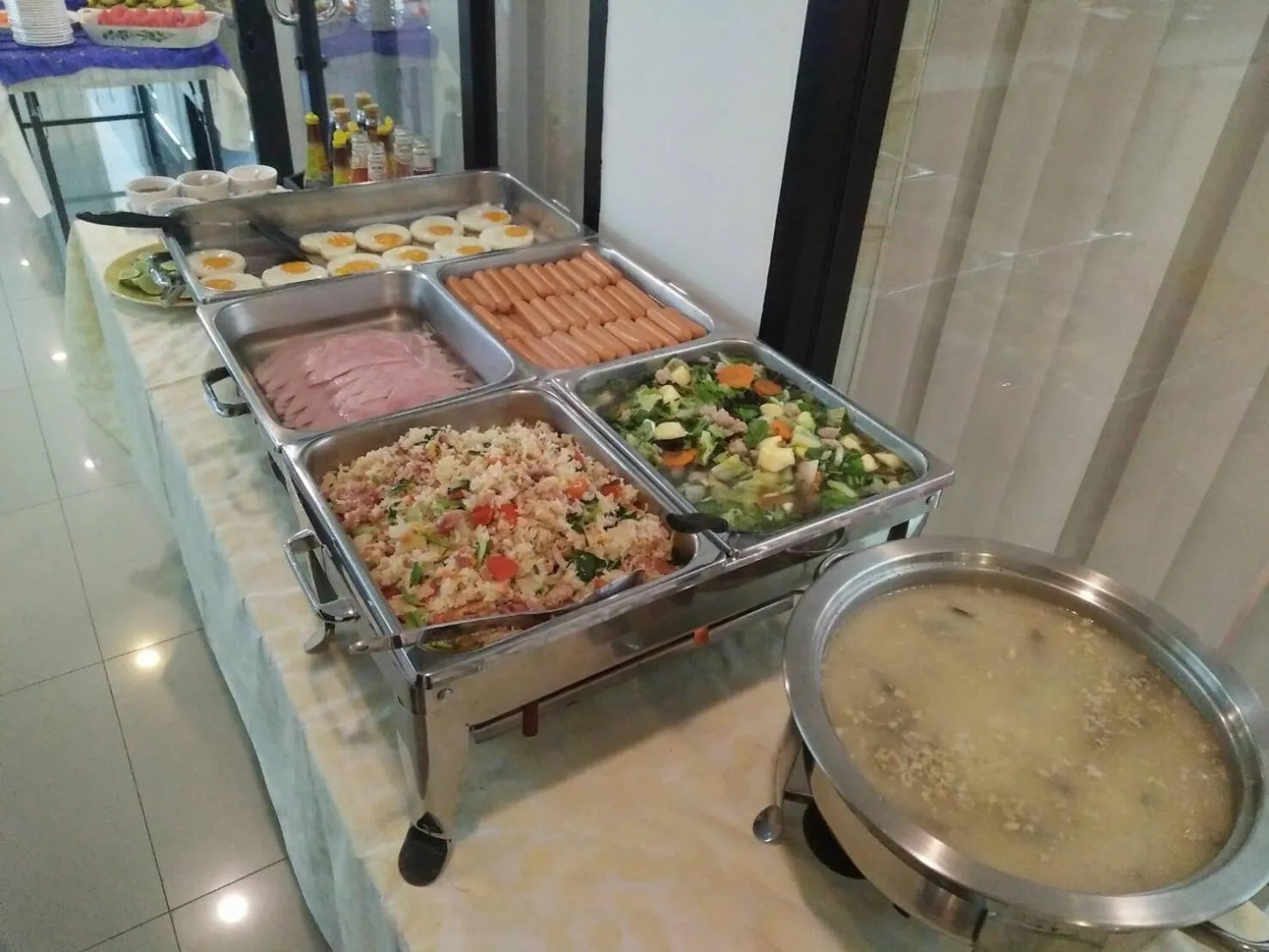 Asian breakfast in Serene Residence