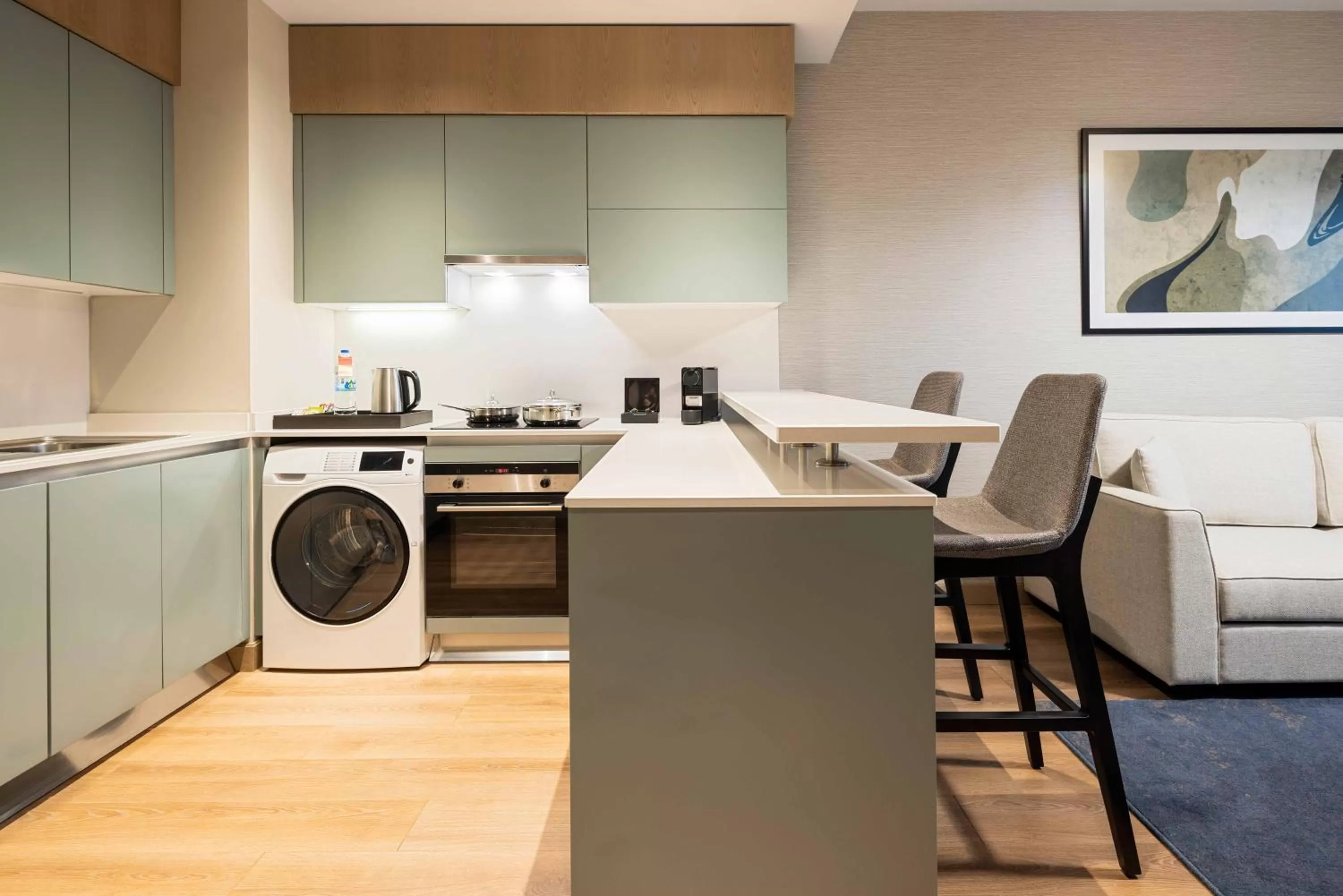 Kitchen or kitchenette in Movenpick Living Istanbul Camlivadi