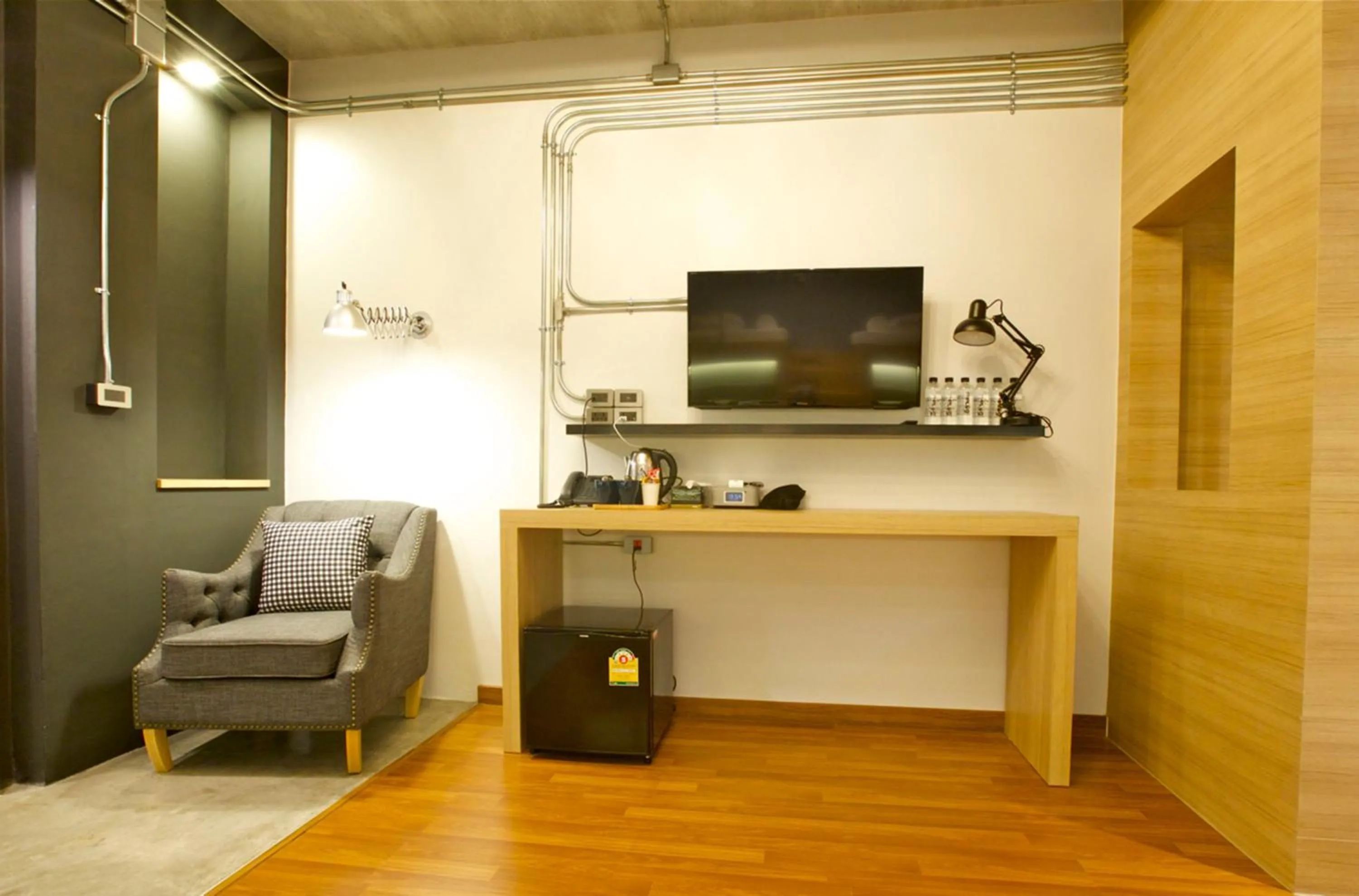 Bedroom in The Plug Hotel