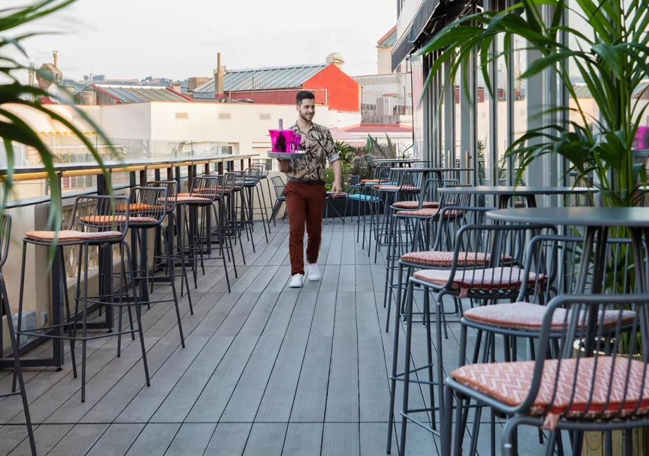 Balcony/Terrace in Axel Hotel Barcelona - Adults Only