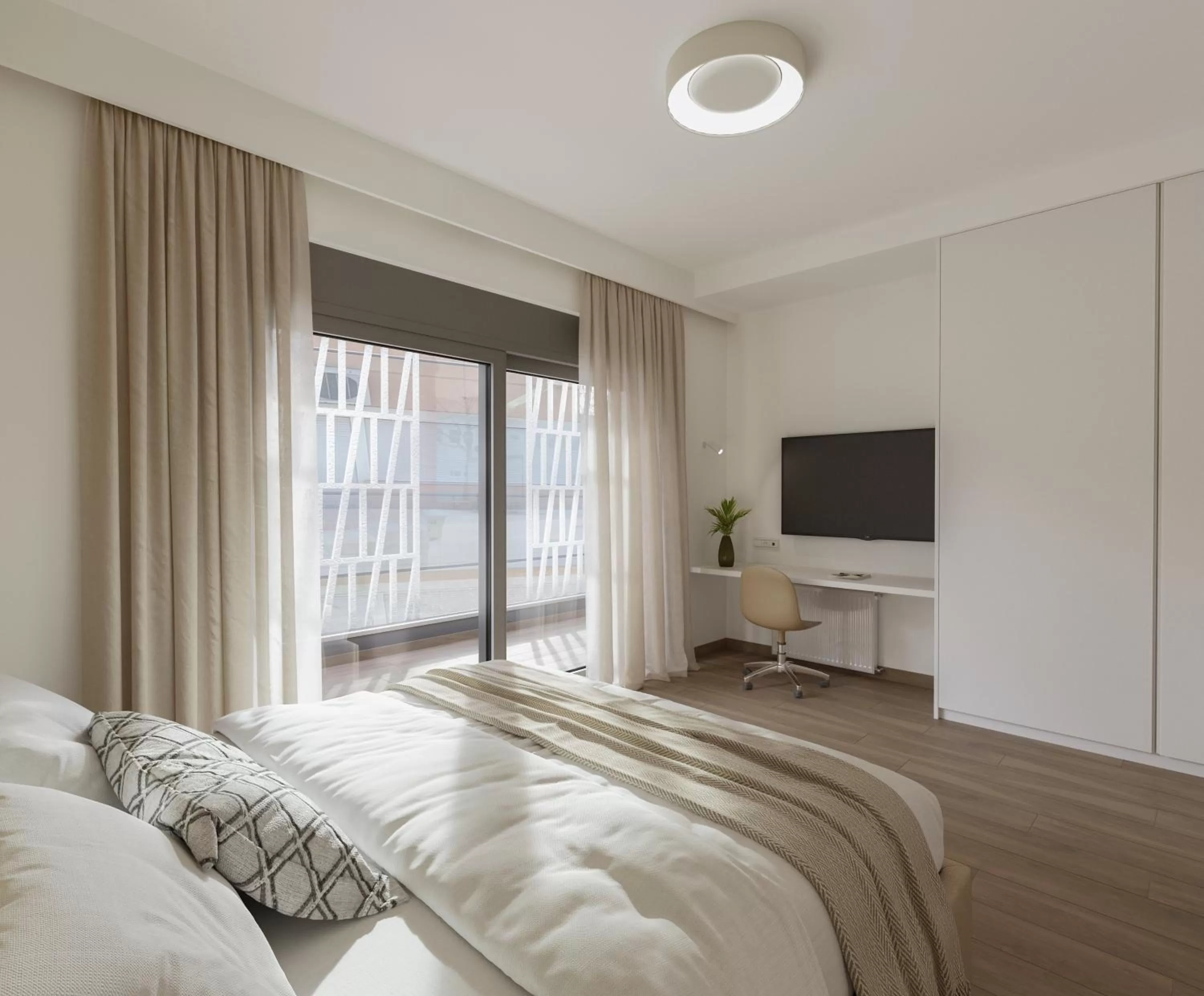 One-Bedroom Superior Apartment with Balcony in Athens Hill Luxury Apartments