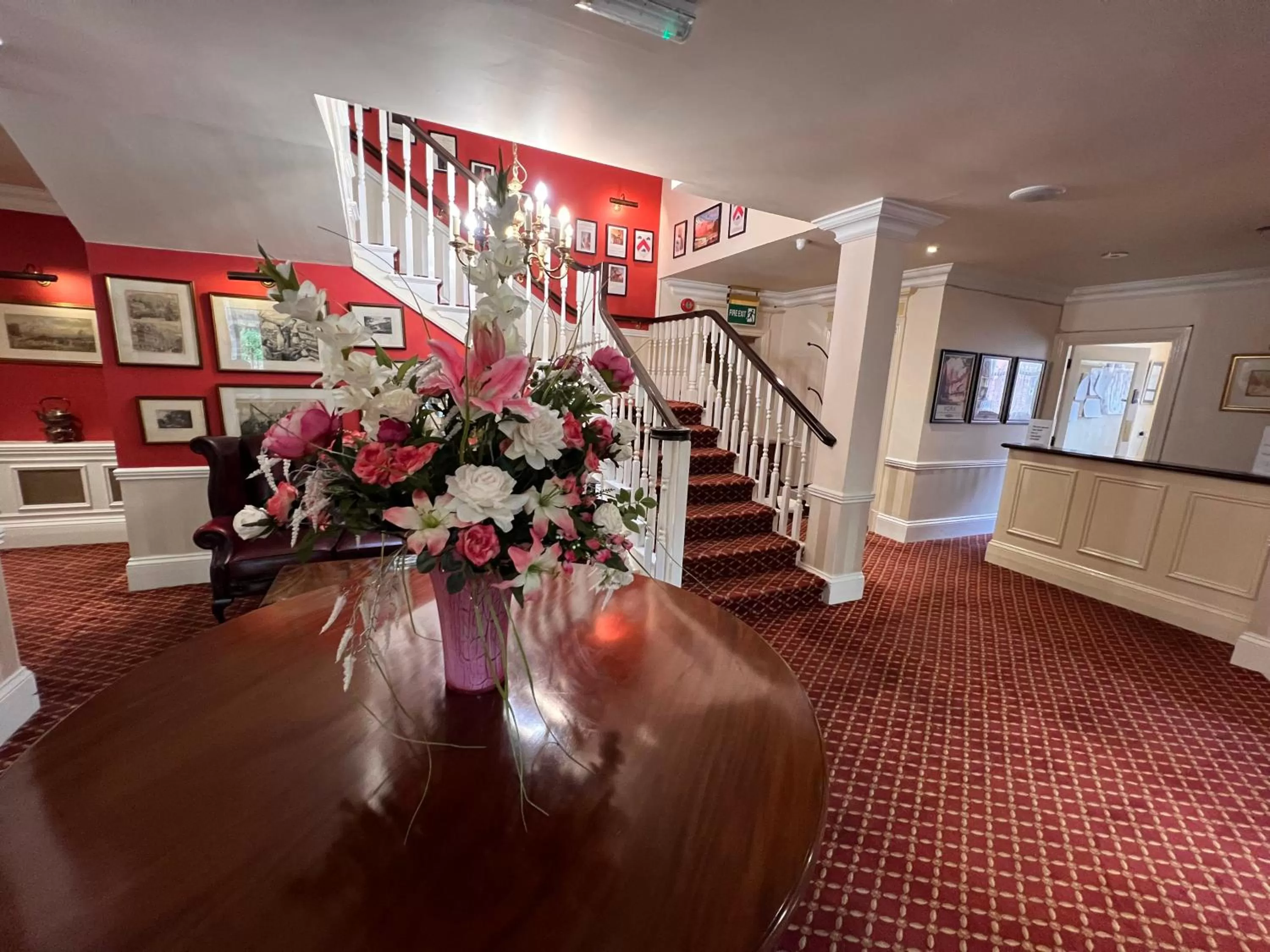 Lobby or reception in Haley's Hotel