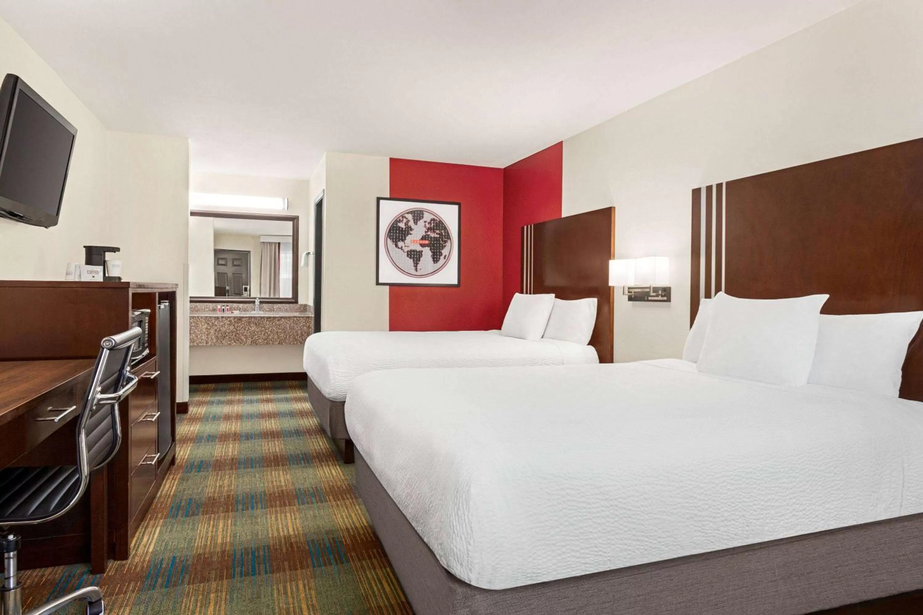 Bed in Ramada by Wyndham San Antonio Near SeaWorld - Lackland AFB