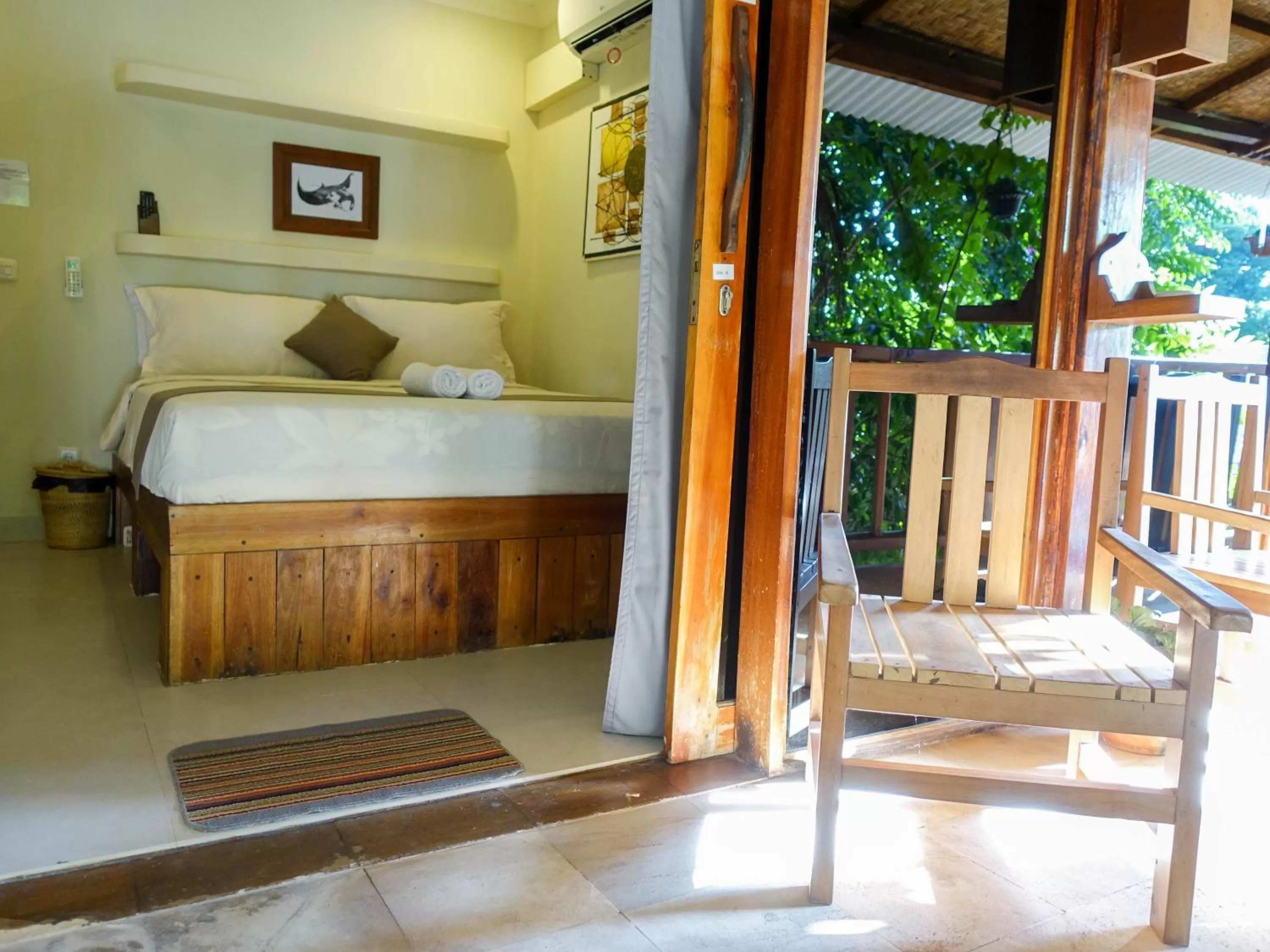 Balcony/Terrace, View in Gili Divers Hotel