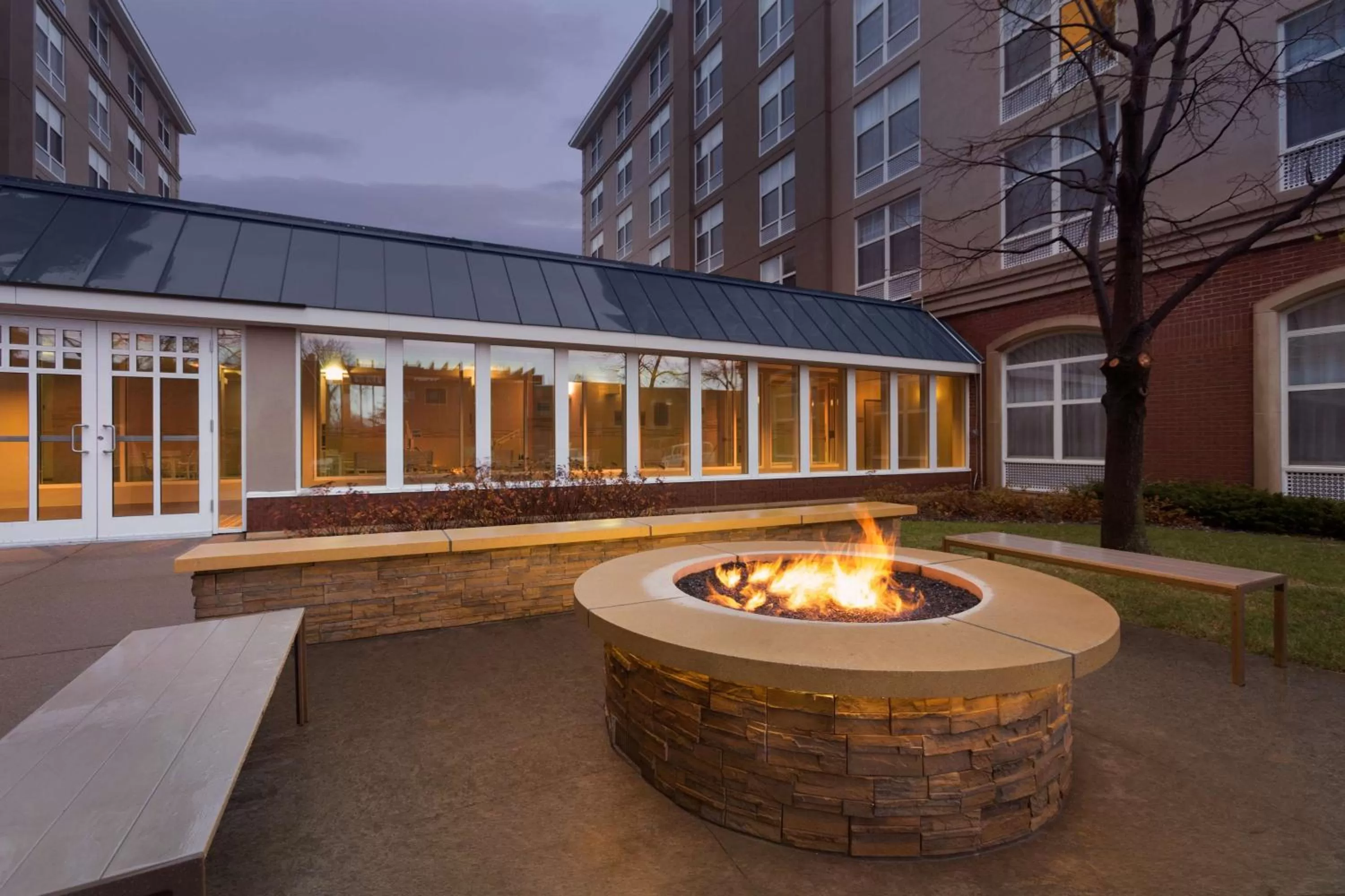 Patio in Country Inn & Suites by Radisson, Bloomington at Mall of America, MN