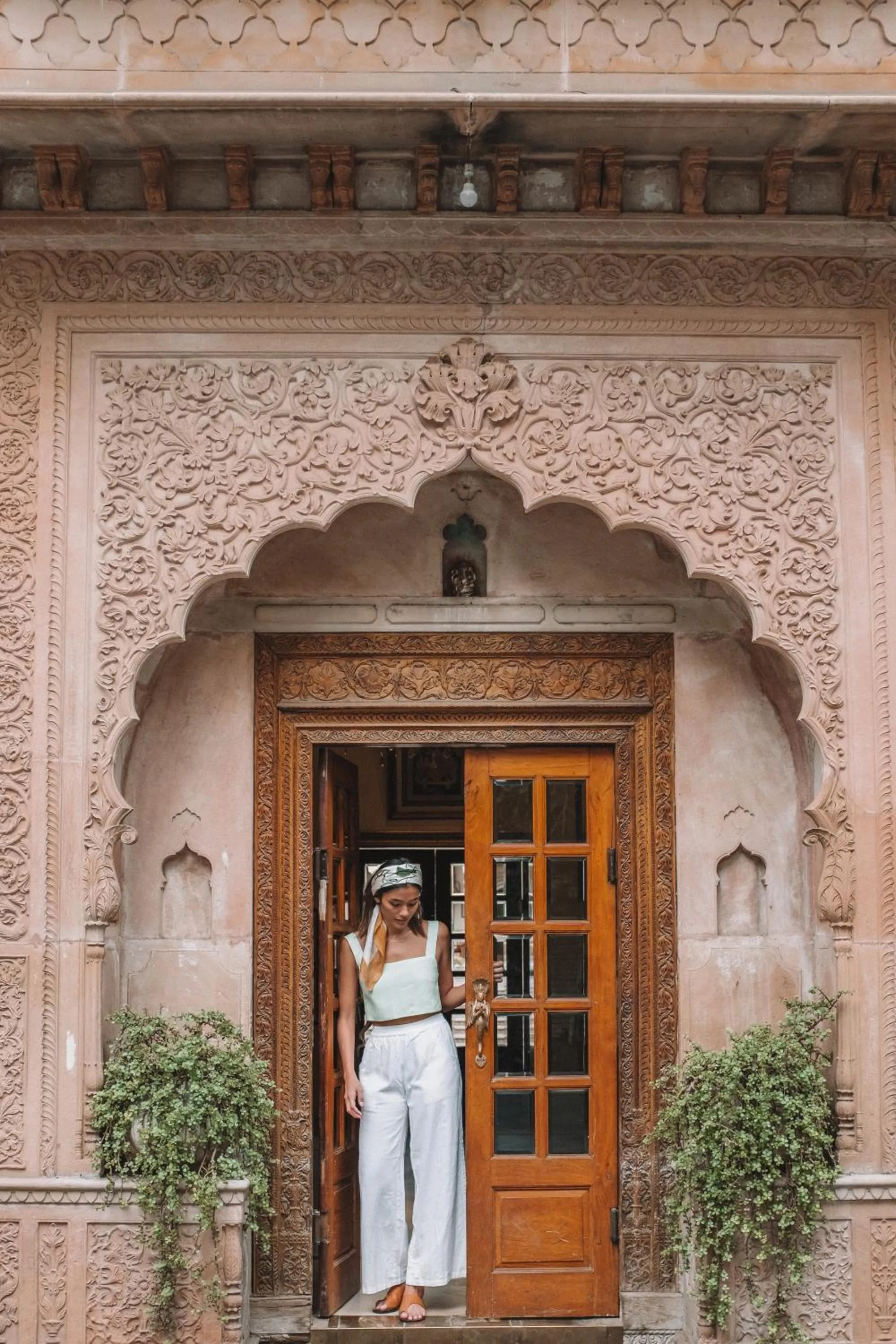 Facade/entrance in Alsisar Haveli - Heritage Hotel