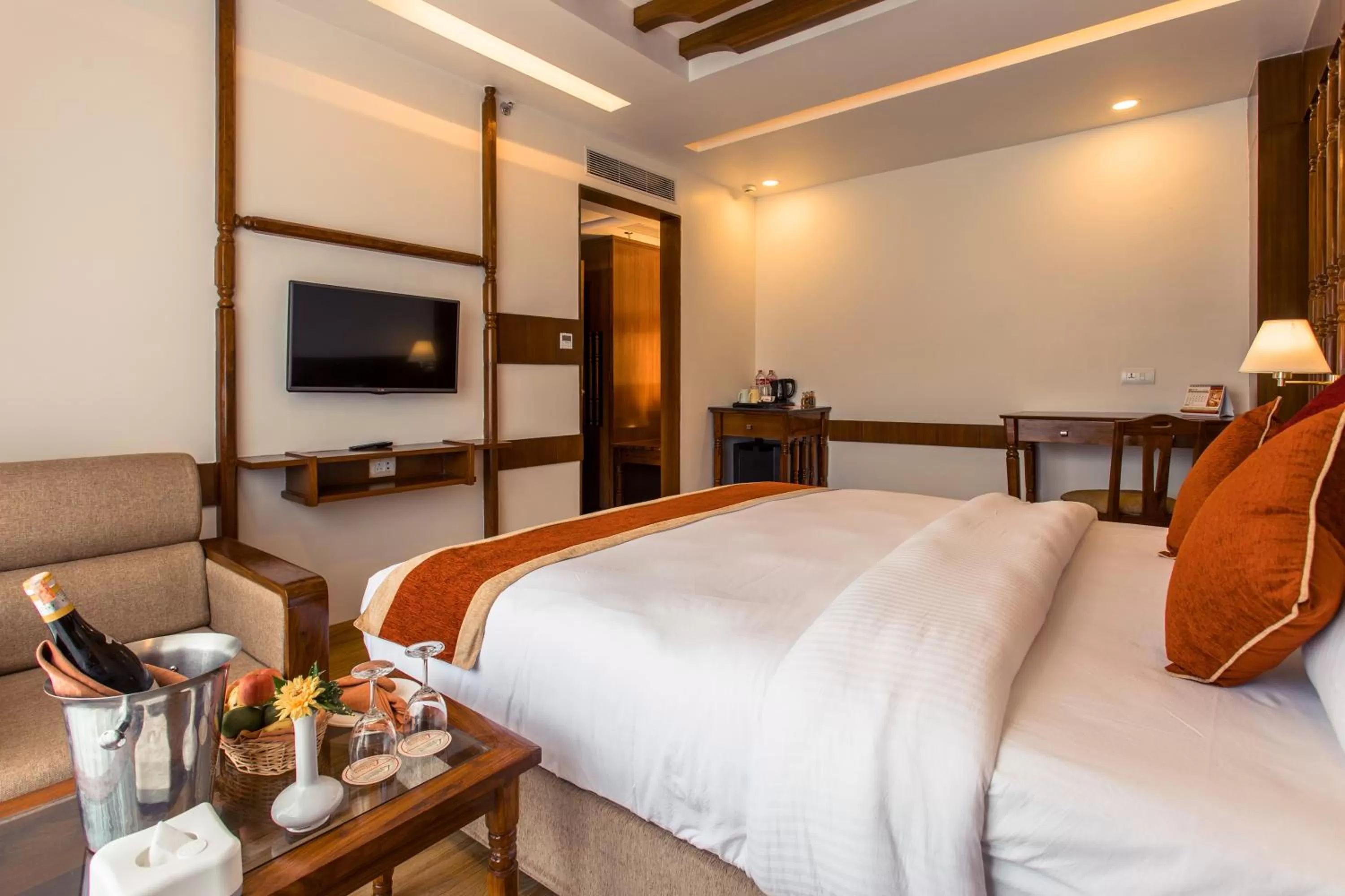 Photo of the whole room, Bed in Landmark Pokhara