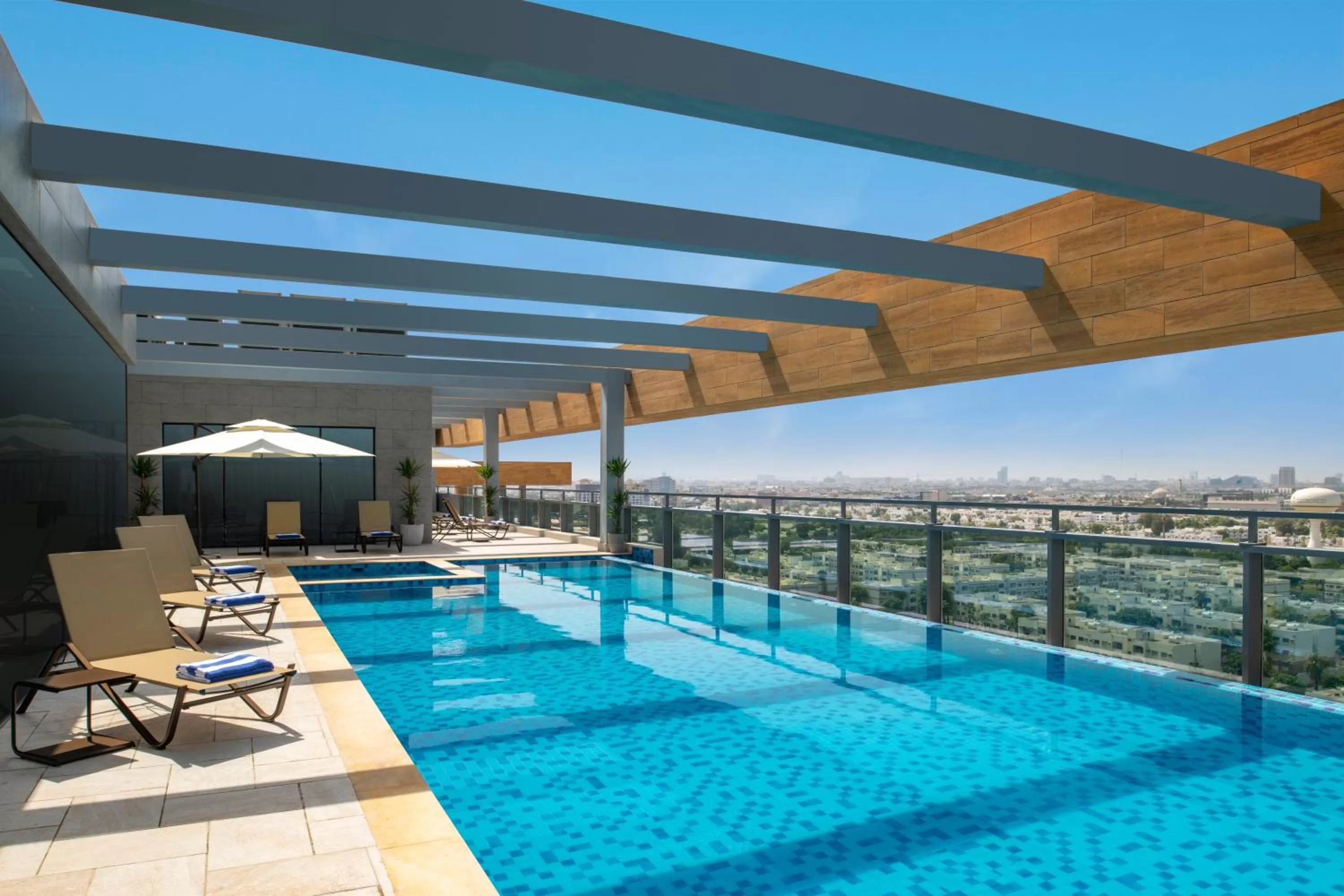 Swimming pool in Swissotel Living Jeddah