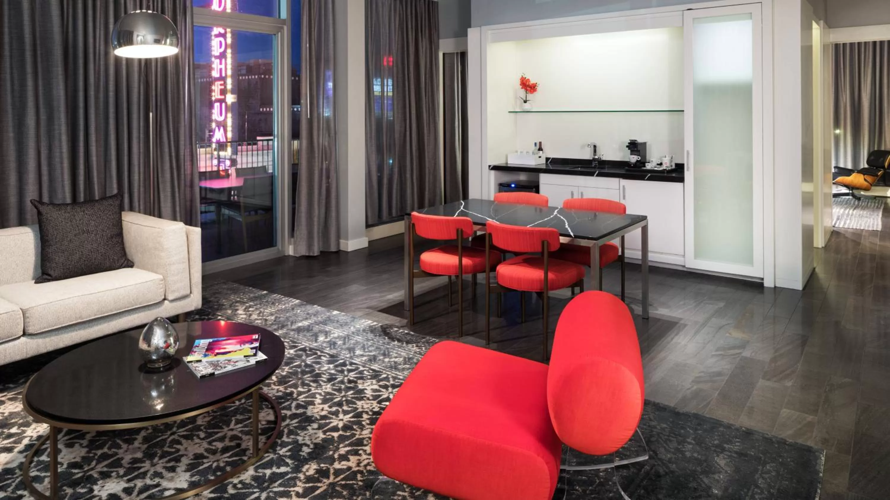 Living room in The Chambers Hotel