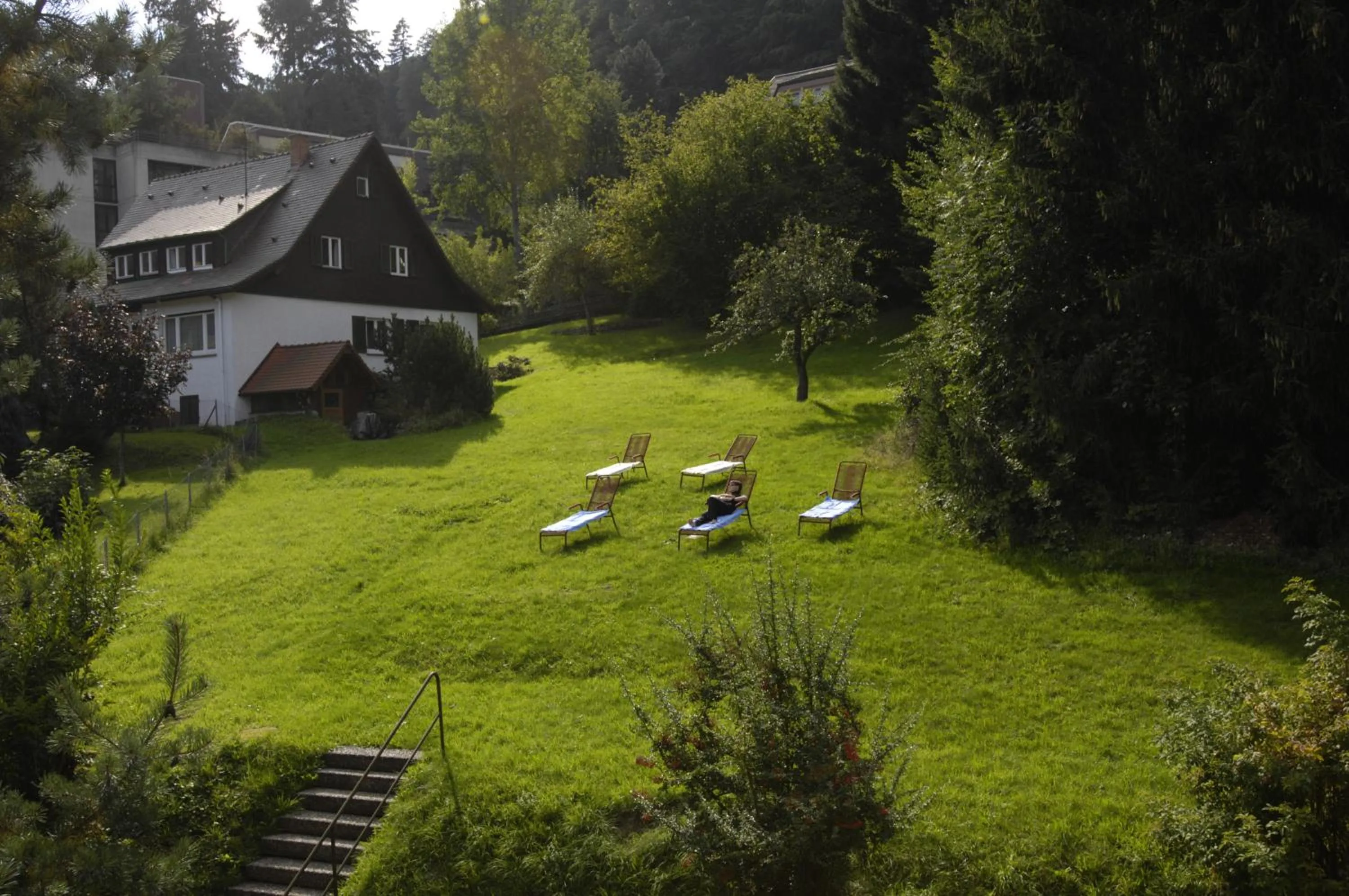 Garden in Hotel Bergfrieden