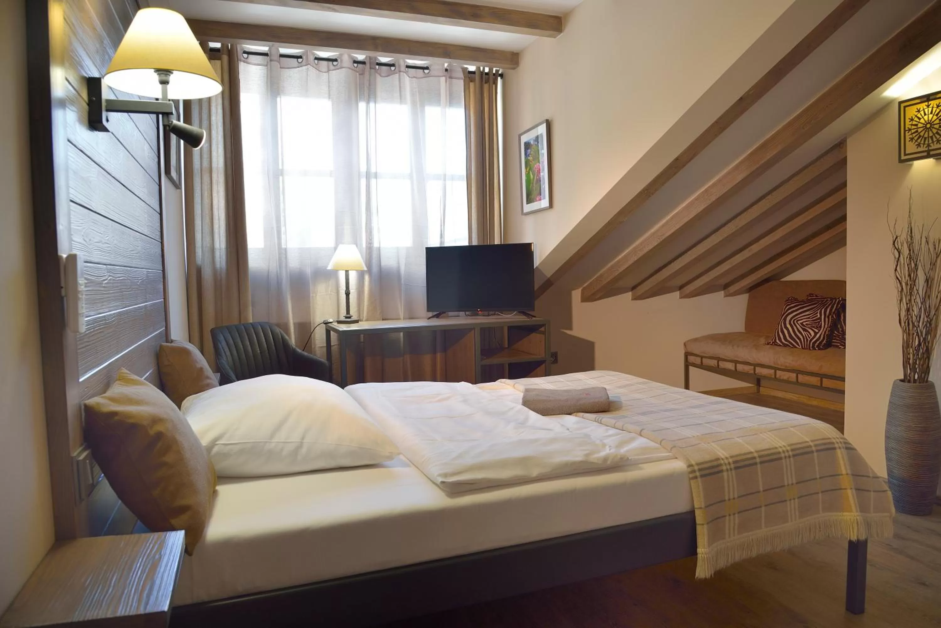 Bed in Hotel and restaurant Via Ironia