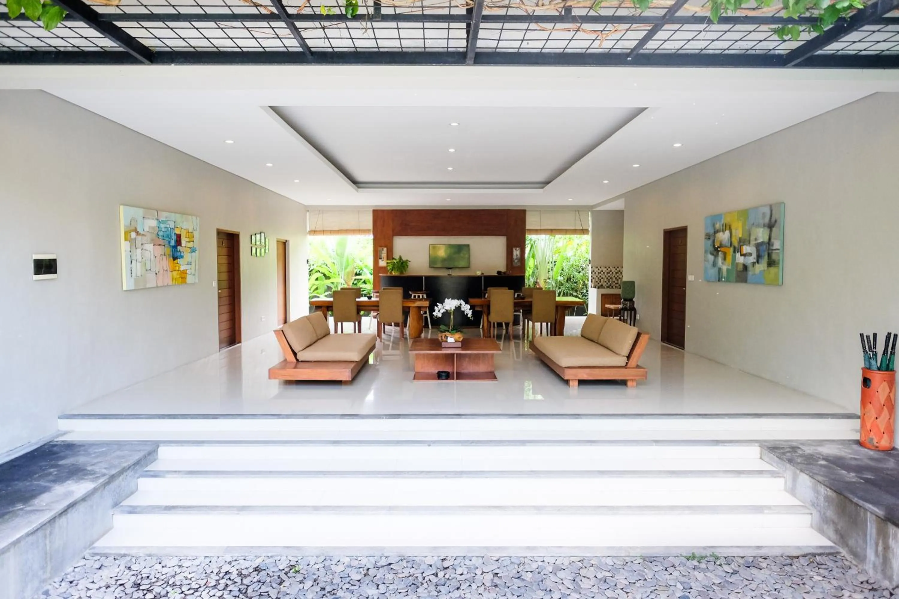 Living room in Sativa Villas Ubud with Private Pool