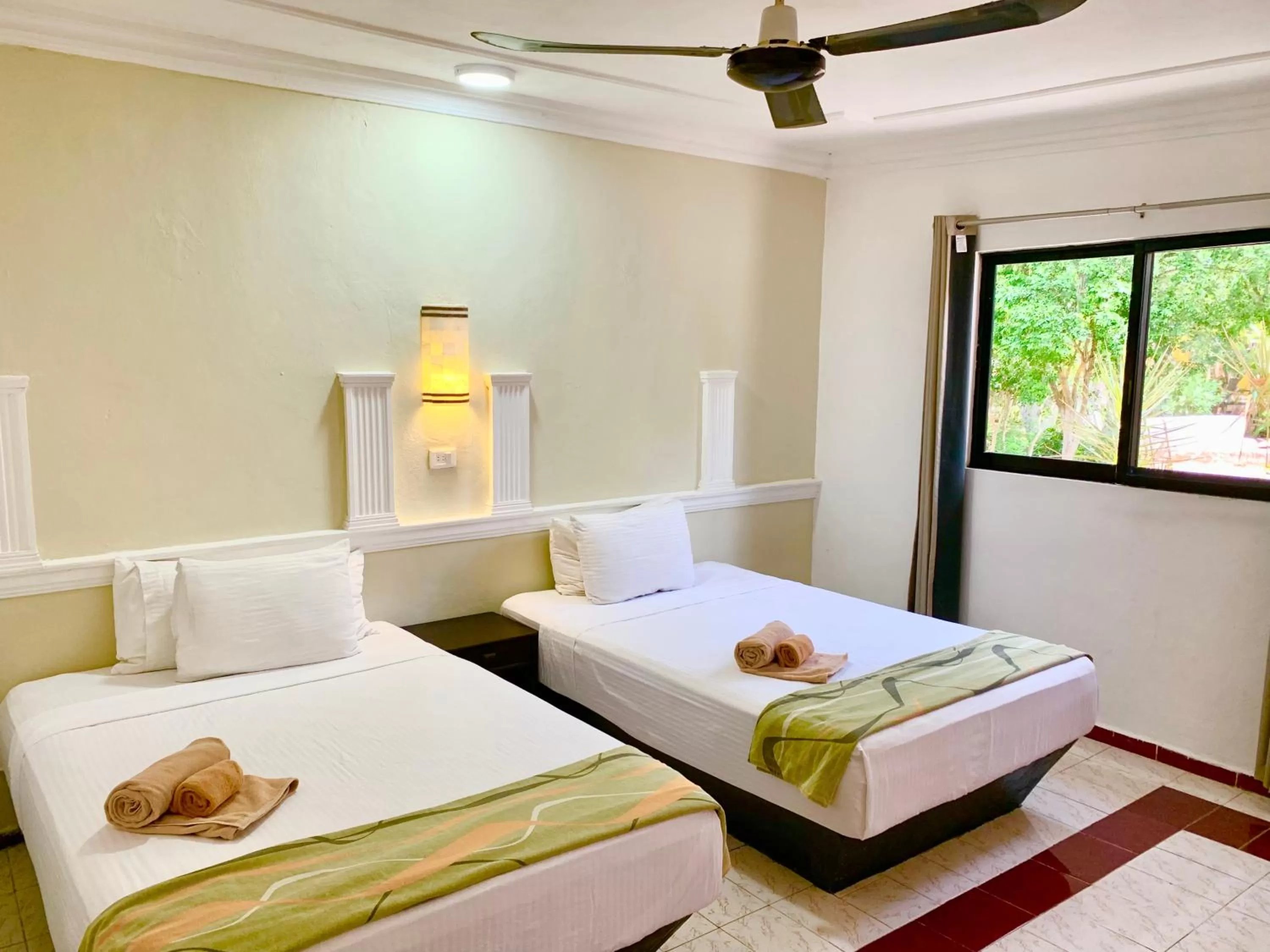 Bed in Hotel Green River