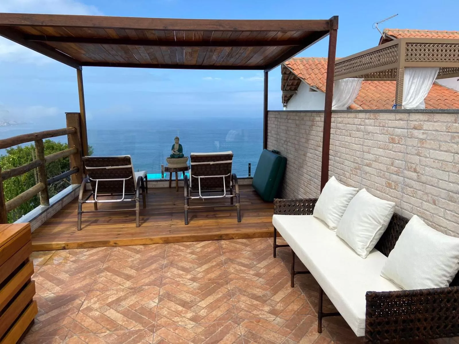 Seating area in Pousada e Restaurante Vista Turquesa