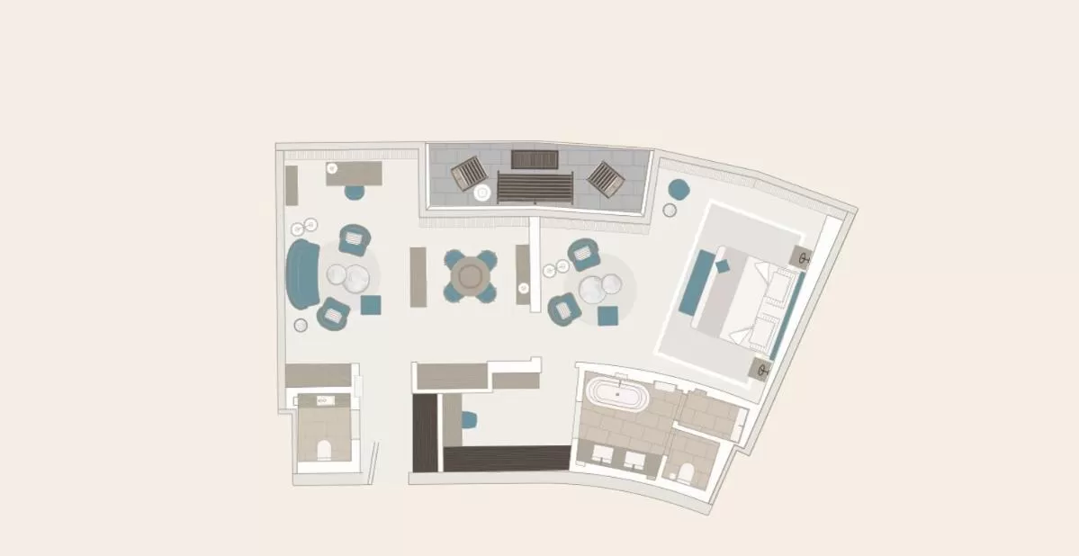 Suite with Lake View in The Fontenay Hamburg