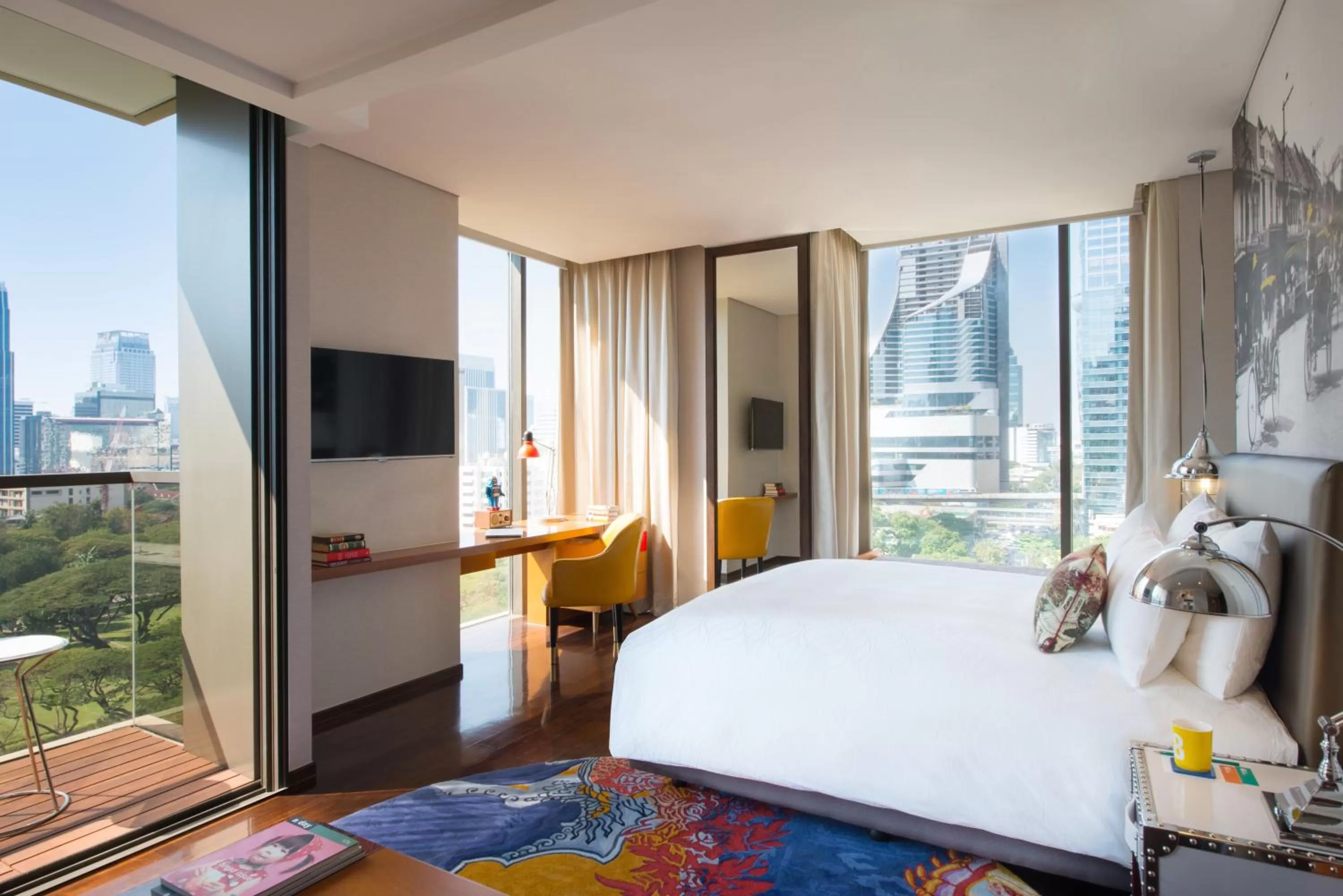 Property building, Bed in Hotel Indigo Bangkok Wireless Road by IHG