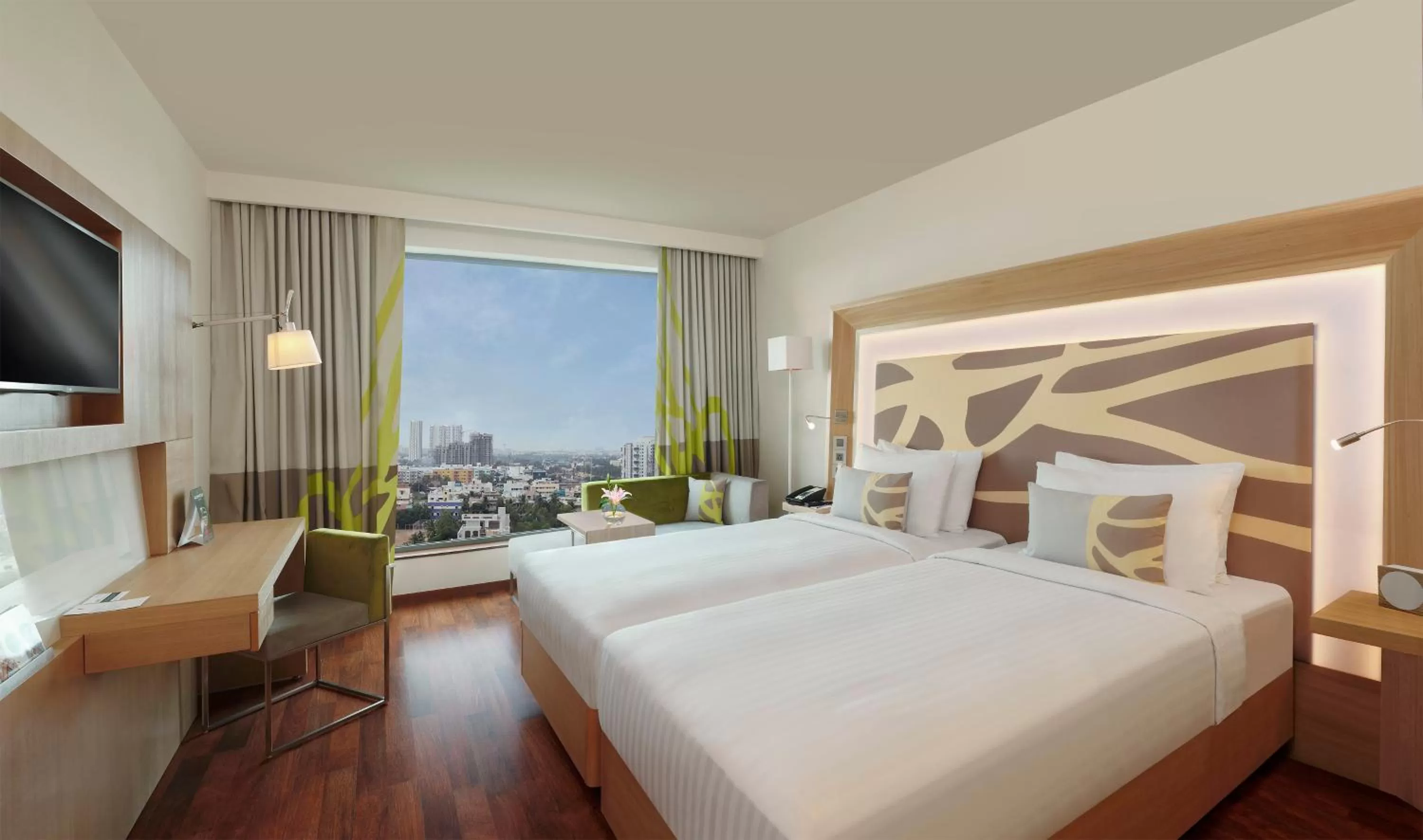 Photo of the whole room, Bed in Novotel Chennai OMR