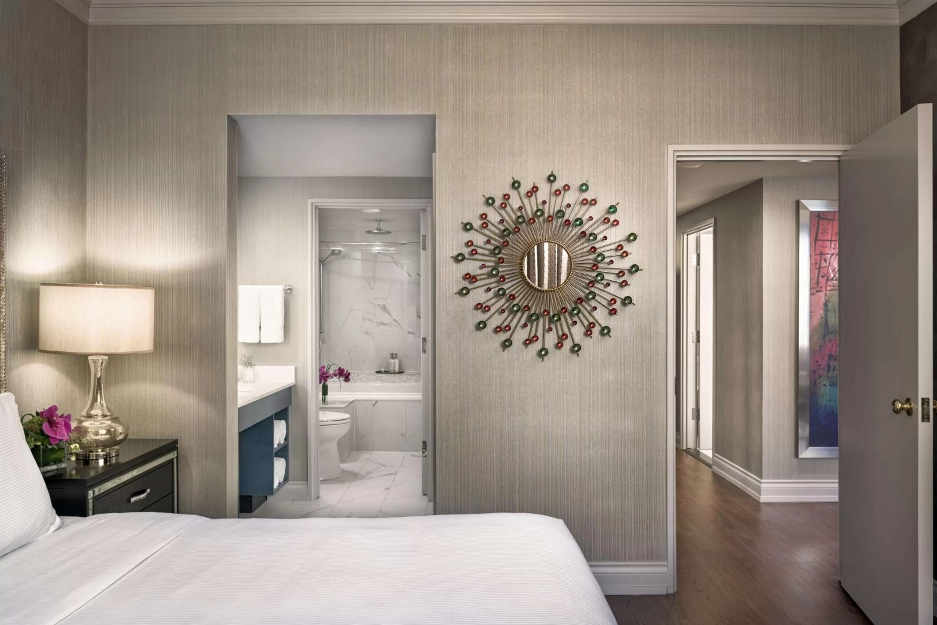 Bathroom, Bed in Georgian Court Hotel, WorldHotels Elite