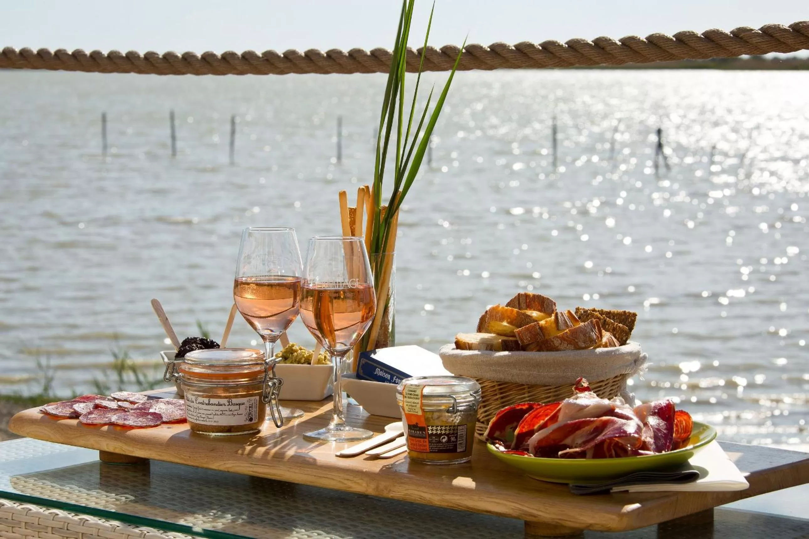 Patio in Lodge Sainte Helene Adult only