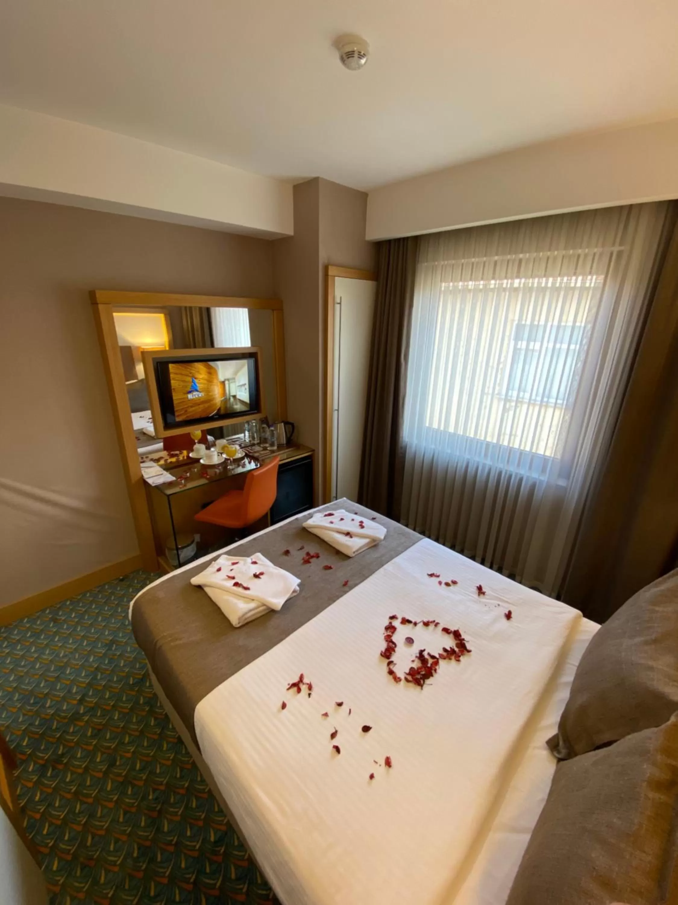 Bed in Blue Sea Hotel