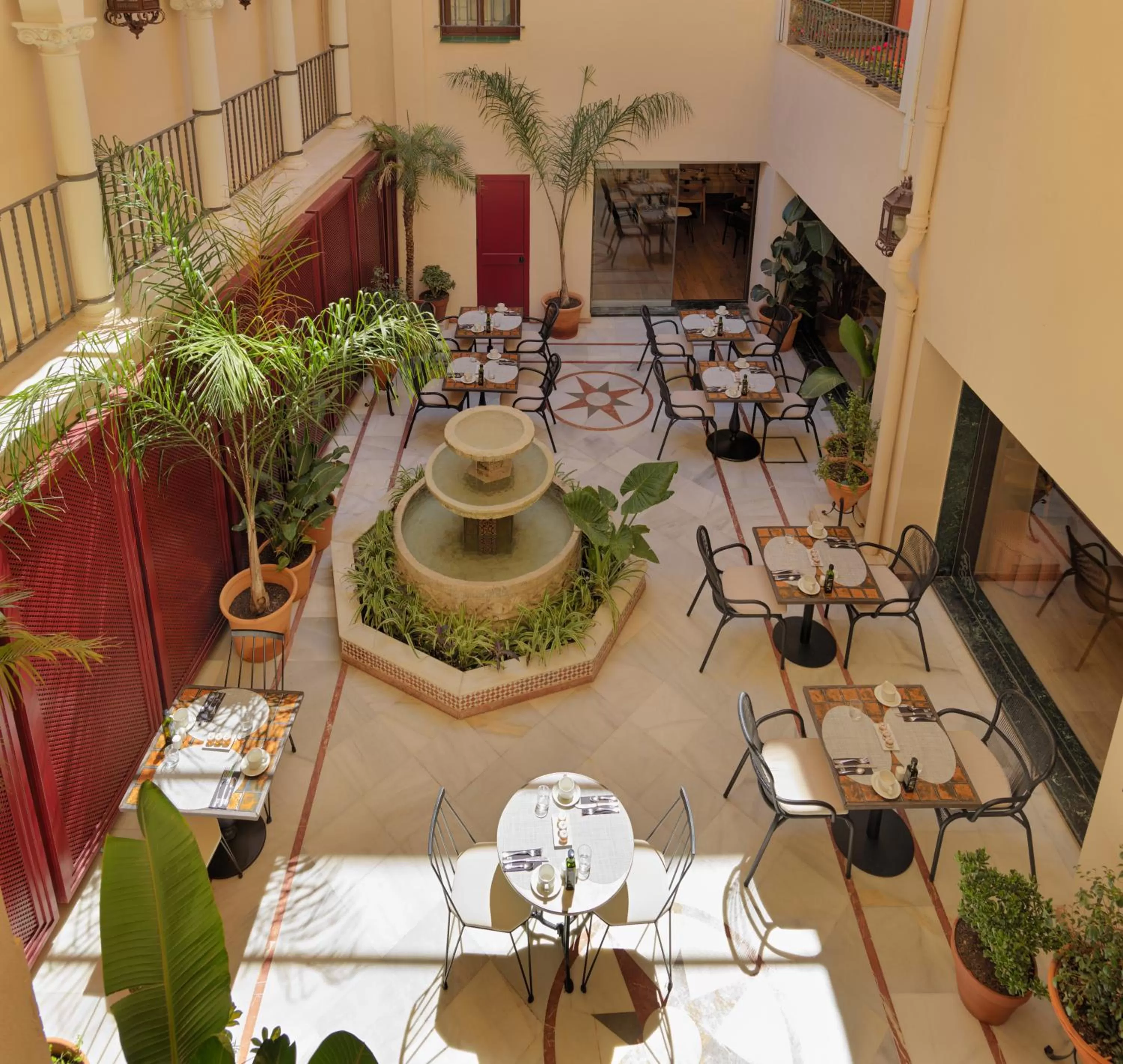 Patio in H10 Corregidor Boutique Hotel