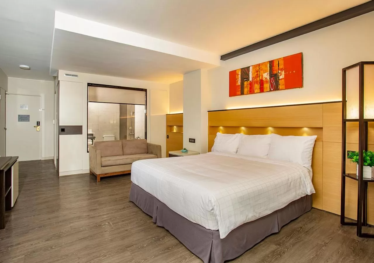 Bed in The Bayview Hotel Guam