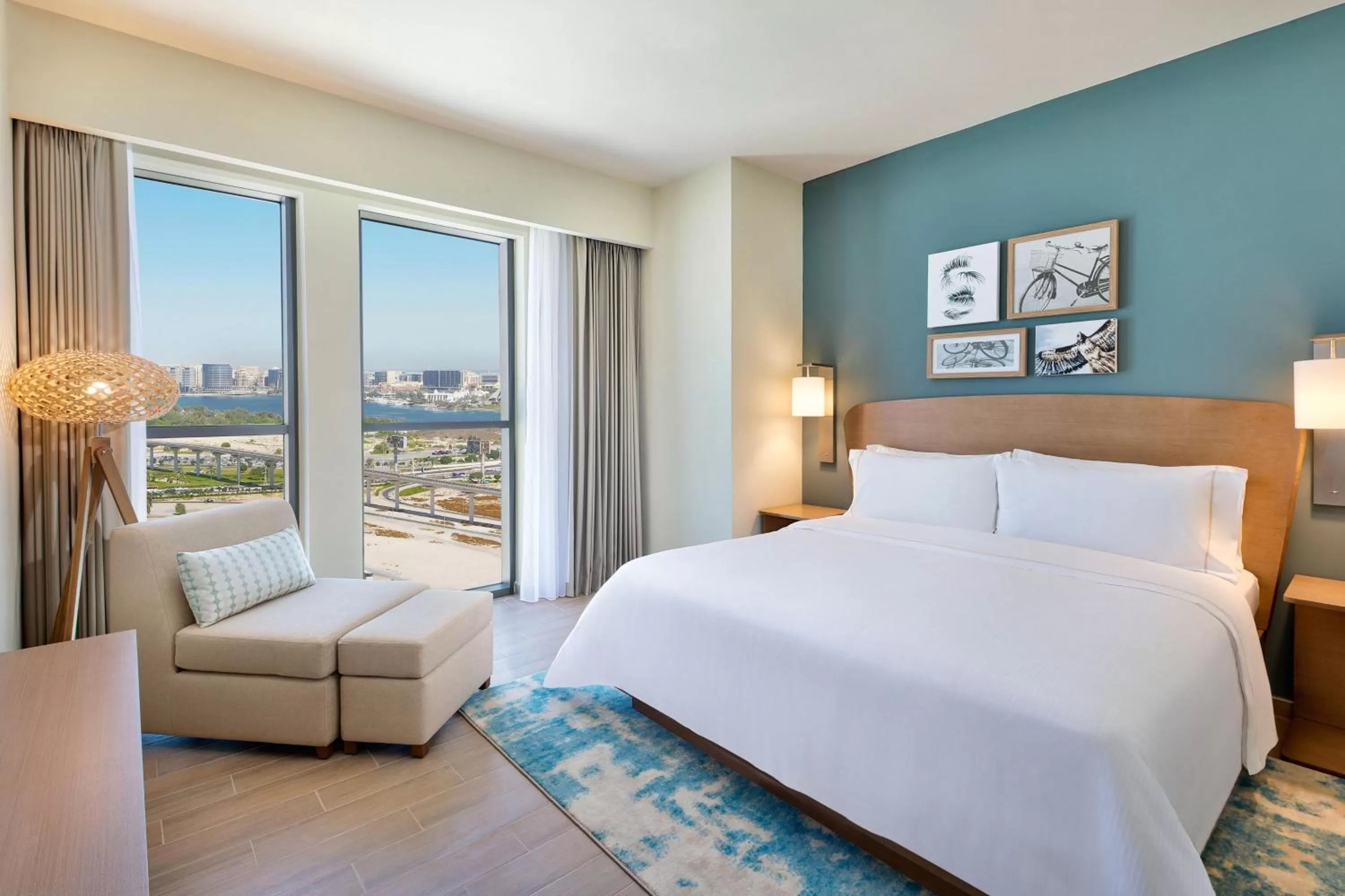 Bedroom, Bed in Element Al Jaddaf, Dubai