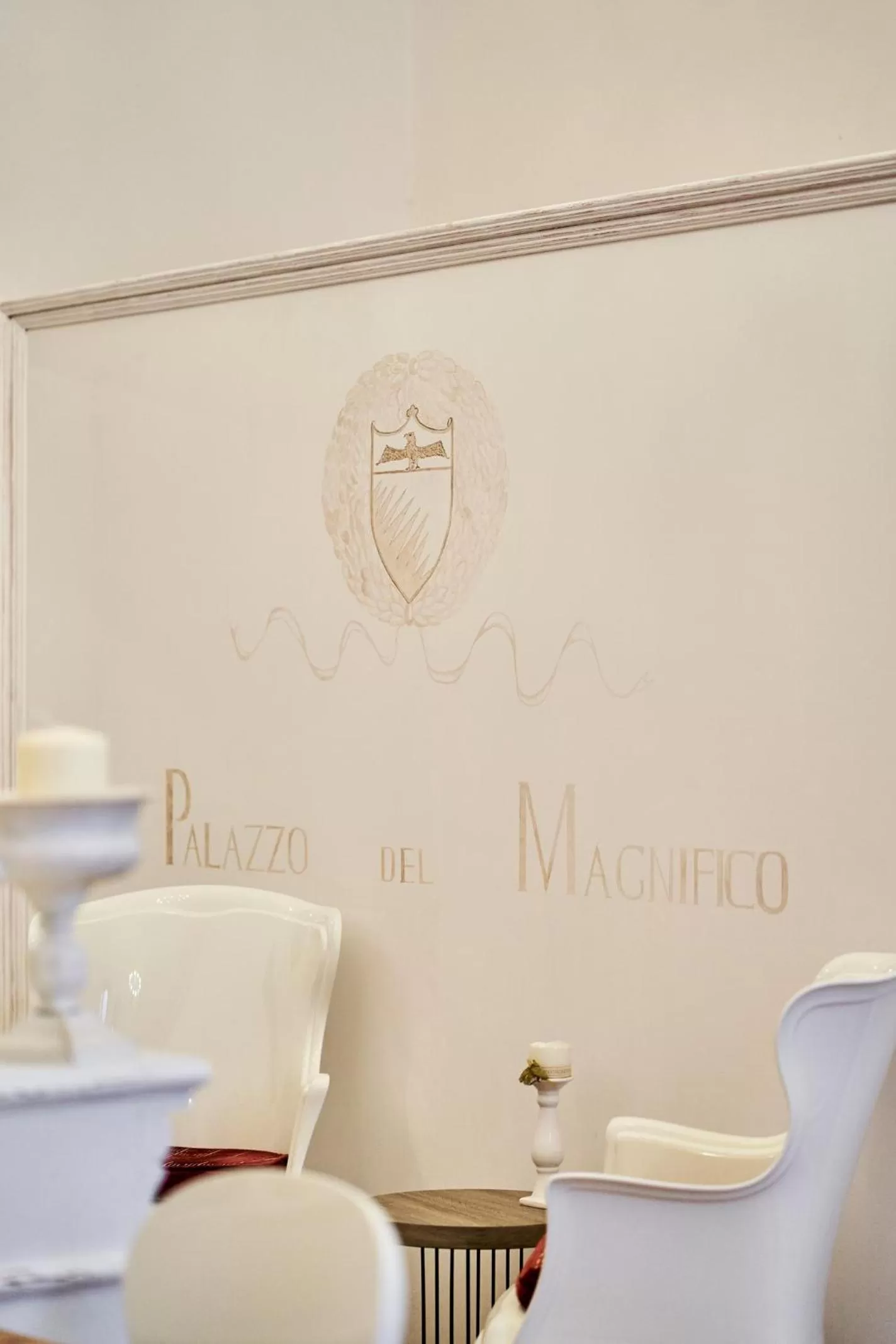 Lobby or reception in Palazzo del Magnifico B&B