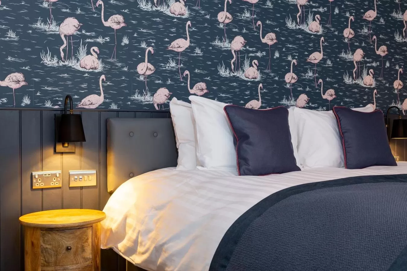 Bed in The Old Cock Inn