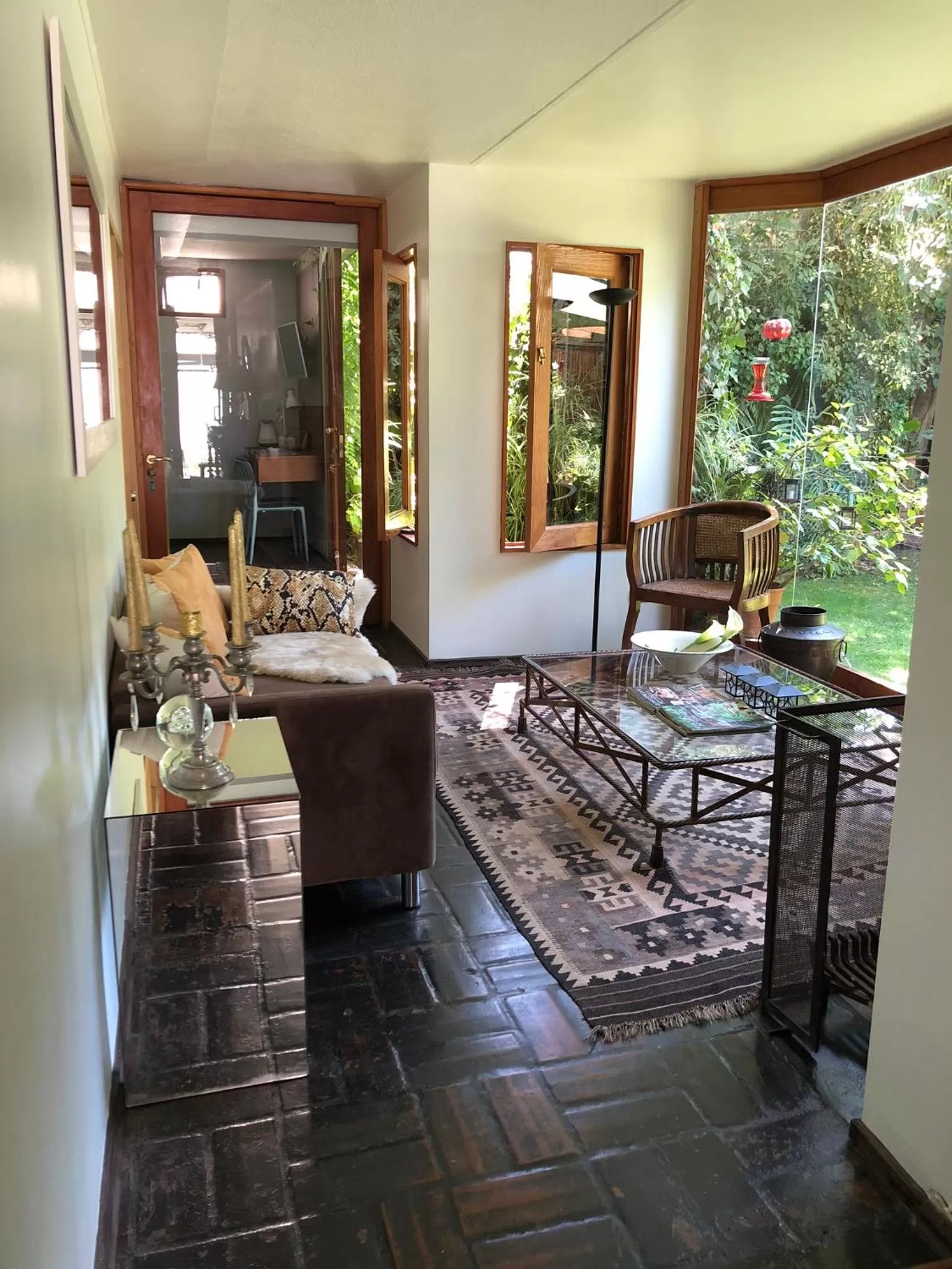 Living room, Seating Area in Rent apart Las Condes