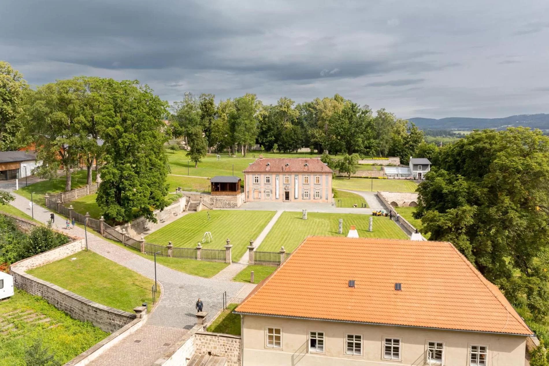 Garden, Bird's-eye View in Dům Hostů Klášter Broumov