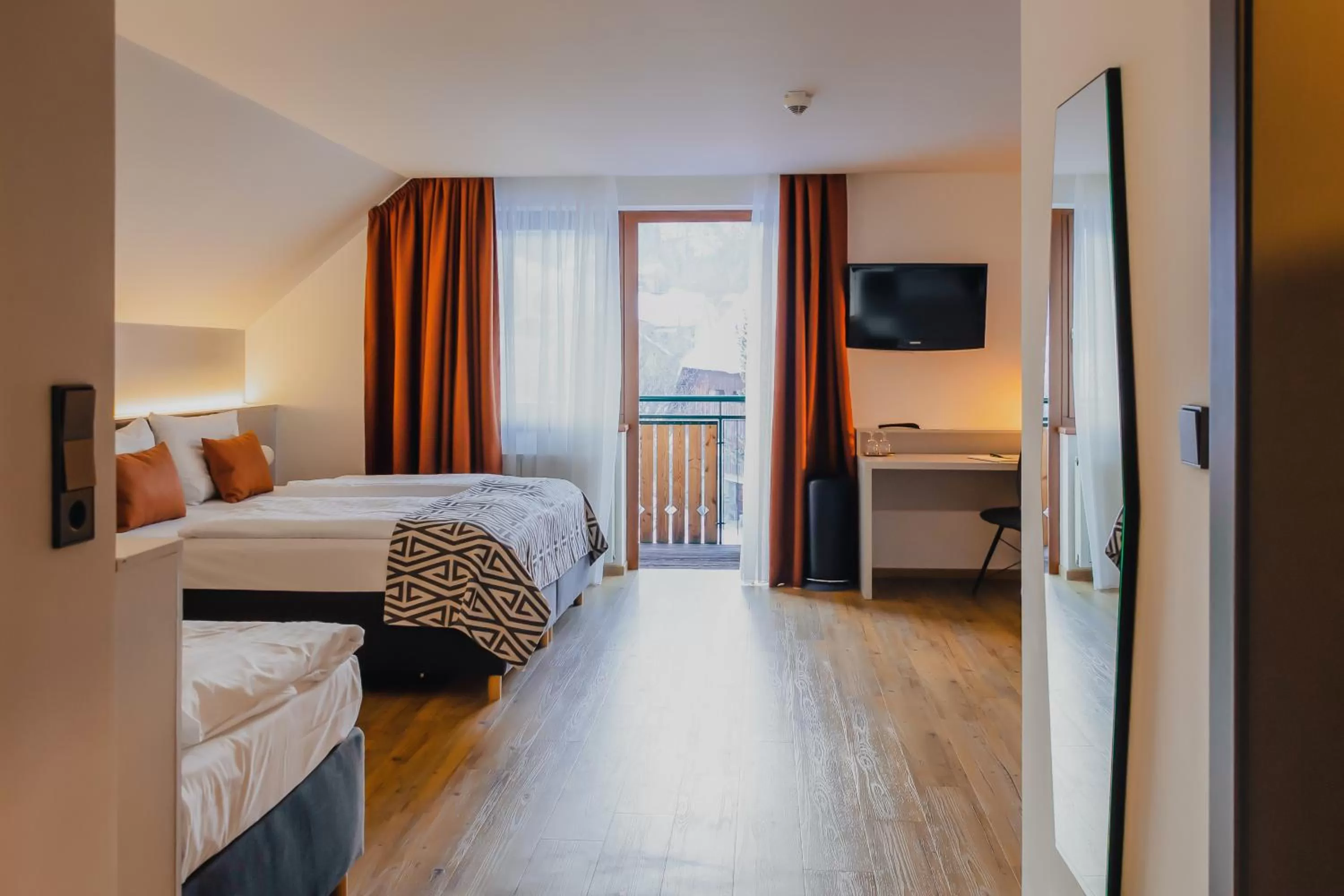 Bedroom, Bed in Hotel Alpenblick Kreischberg