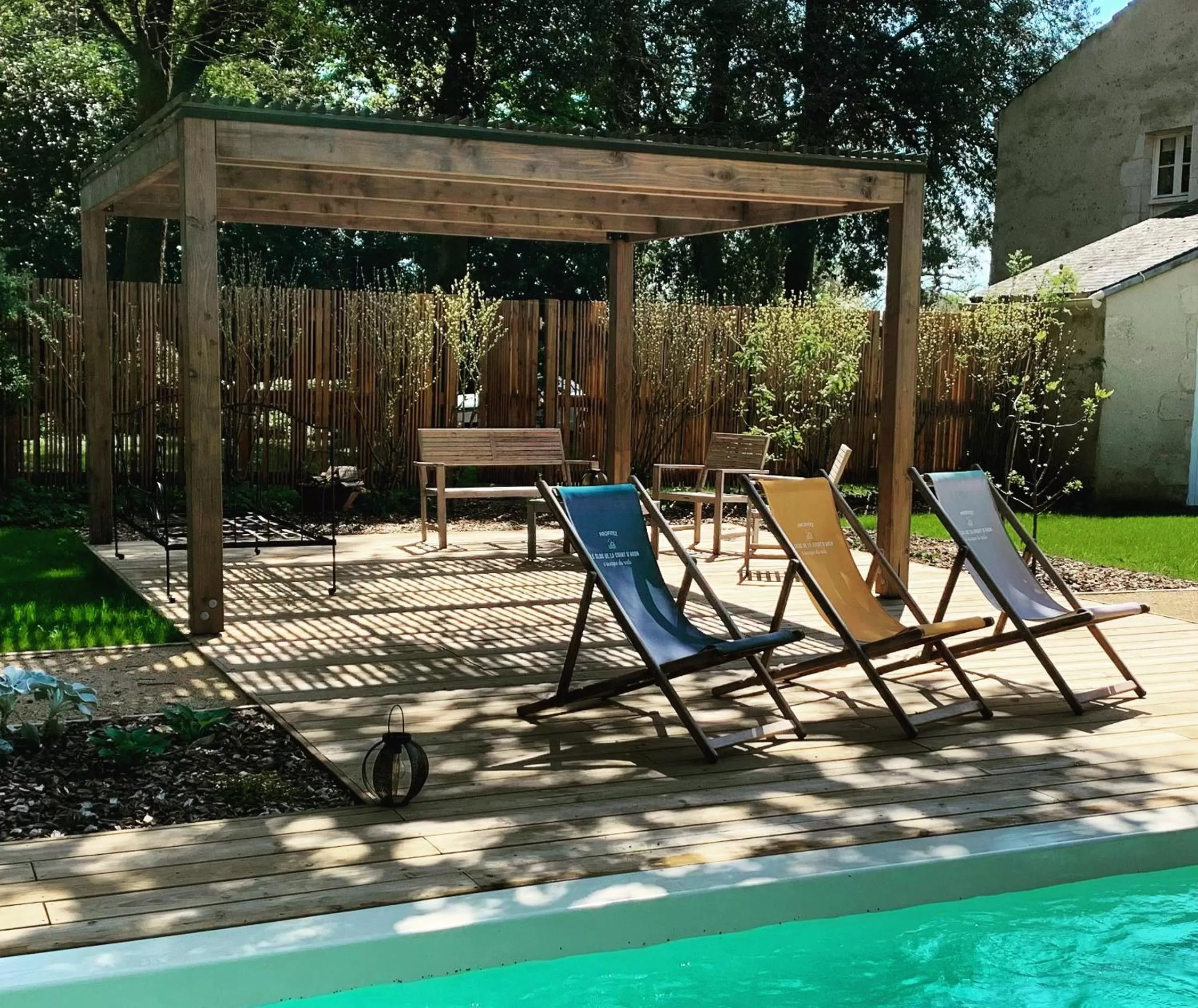 Swimming pool in Clos de la Court d'Aron