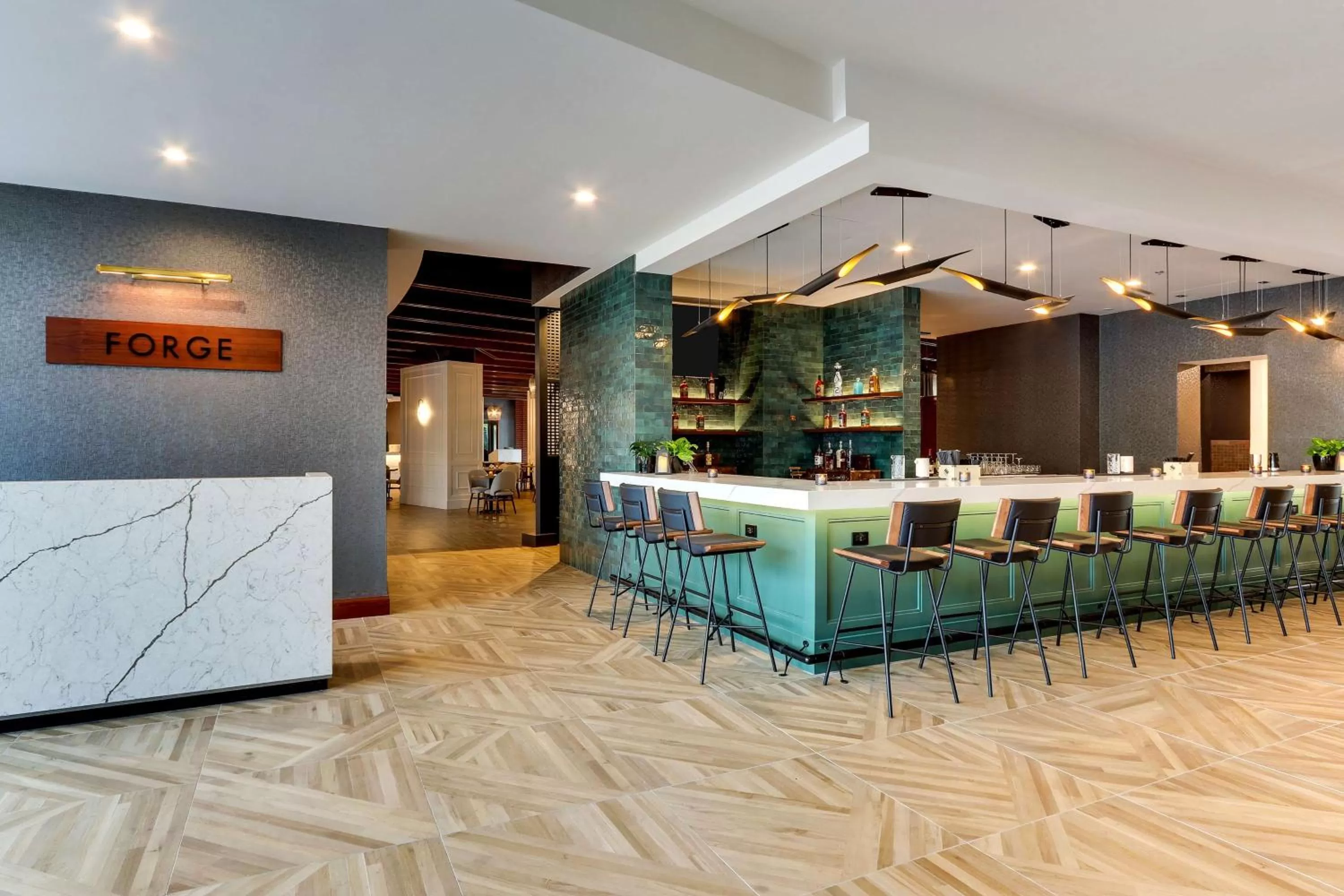 Lounge or bar in The Chattanoogan Hotel, Curio Collection By Hilton