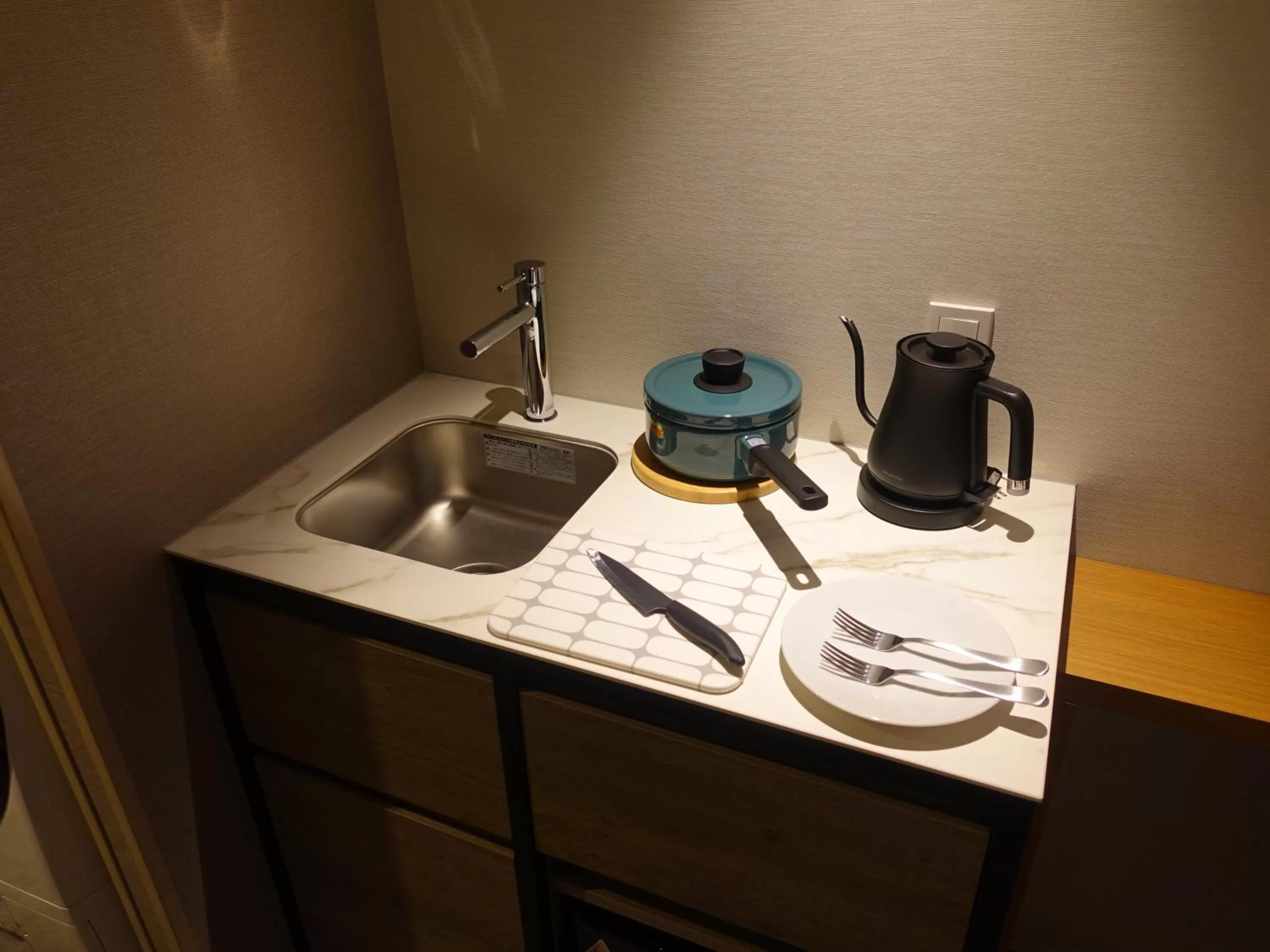 Kitchen or kitchenette in Tokyu Stay Hakodate Asaichi Akarinoyu