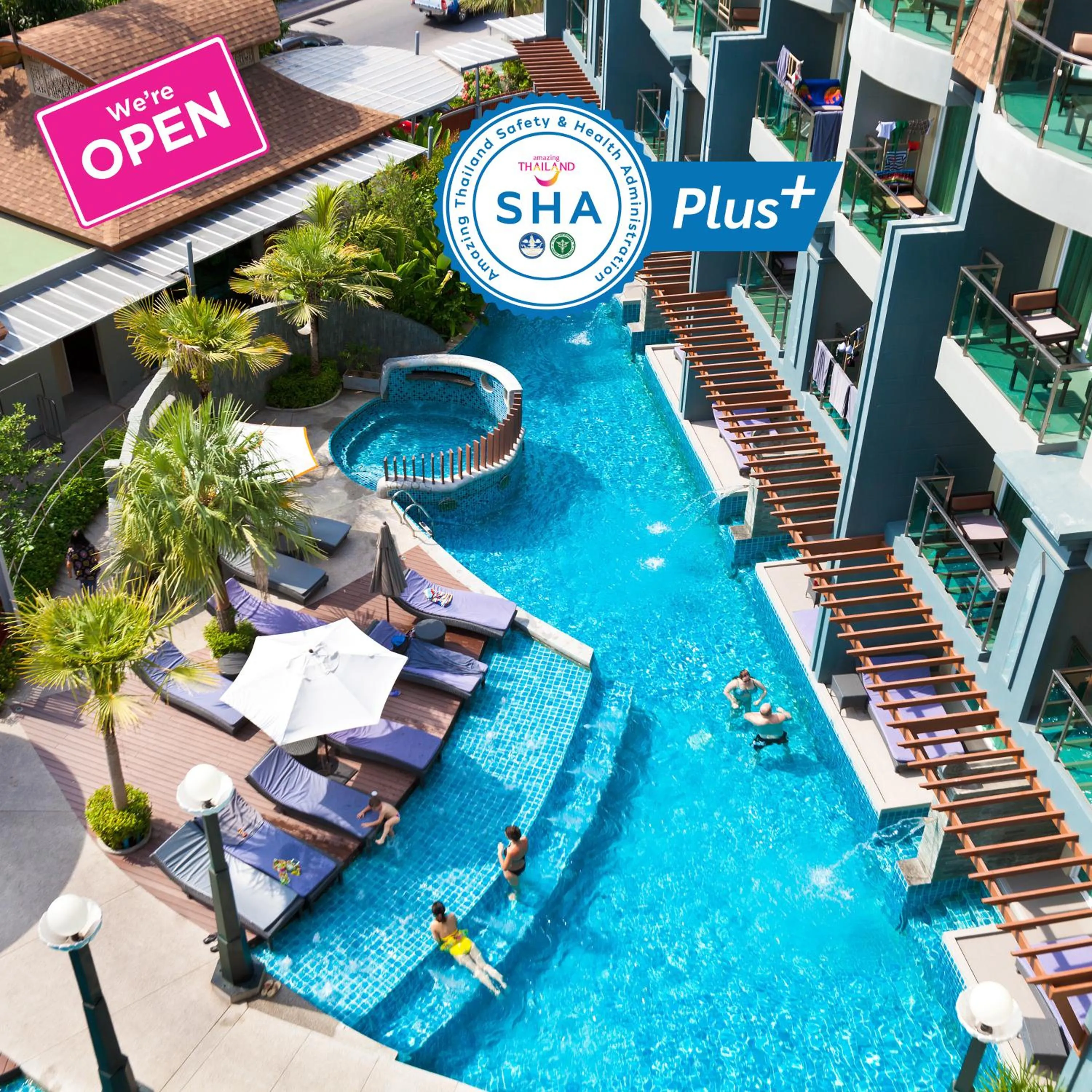 Bird's eye view in Ramaburin Resort Patong - SHA Extra Plus